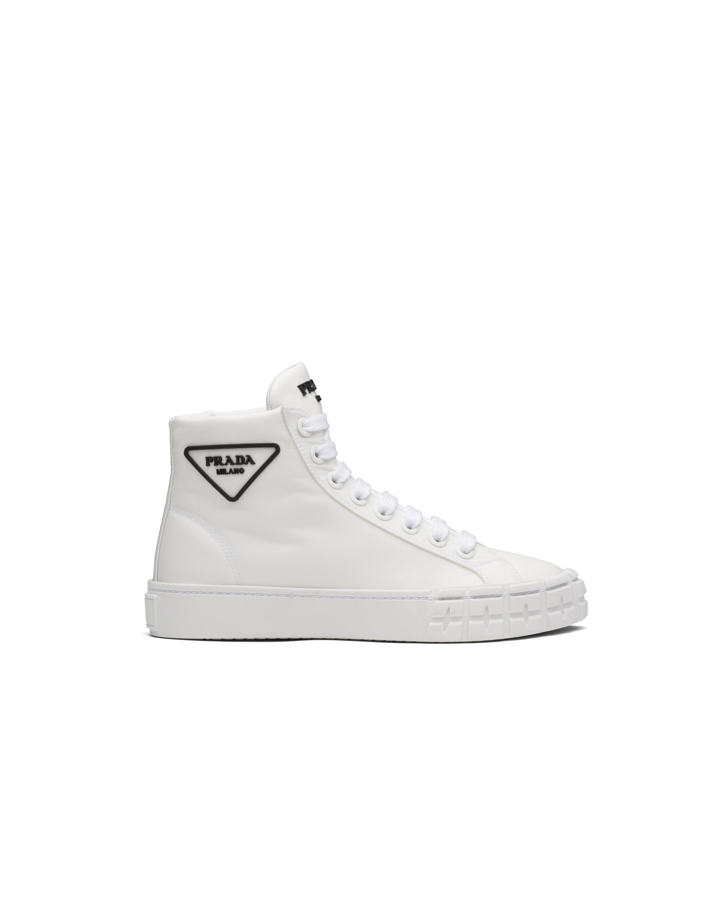 Prada Synthetic Wheel Re-nylon Gabardine Sneakers in White | Lyst