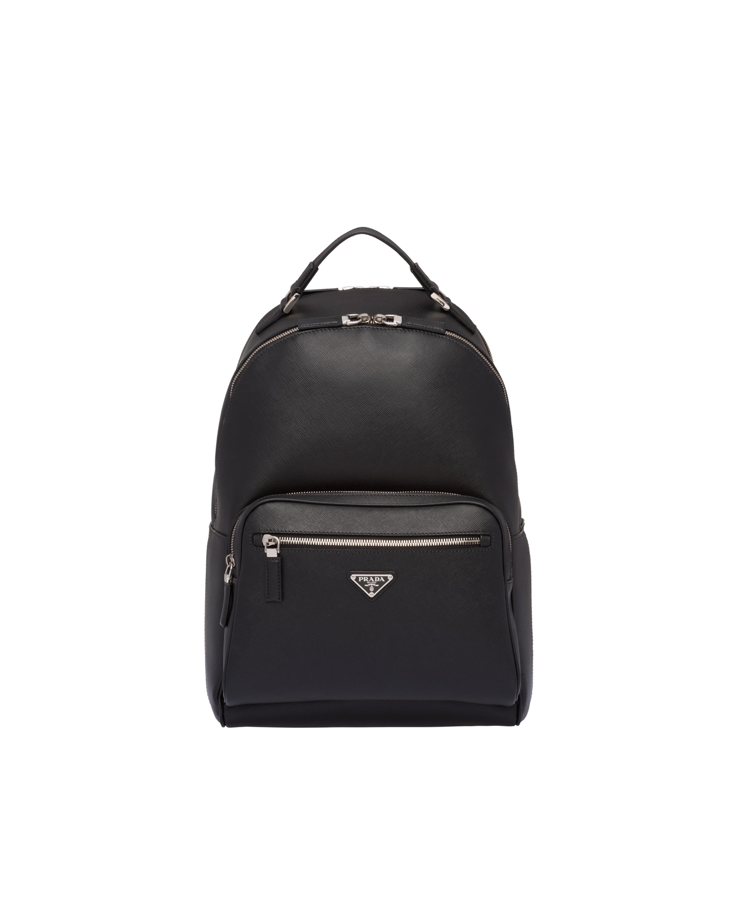 Prada Saffiano Leather Backpack In Black For Men Lyst, 45% OFF