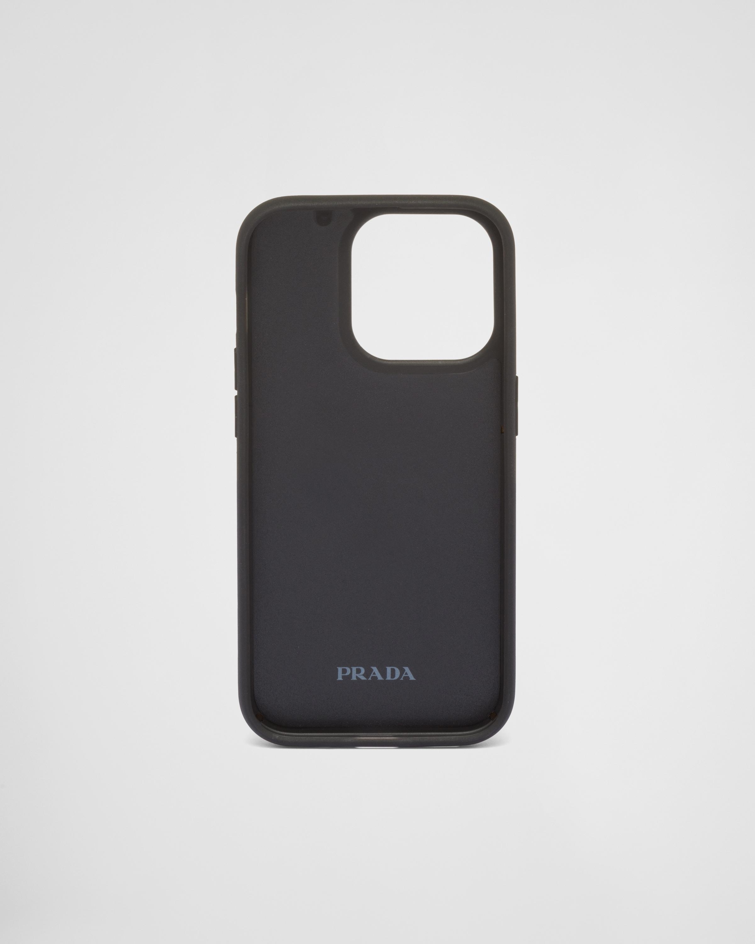 Prada Saffiano Leather Cover For The Iphone 14 Pro in Blue for Men | Lyst