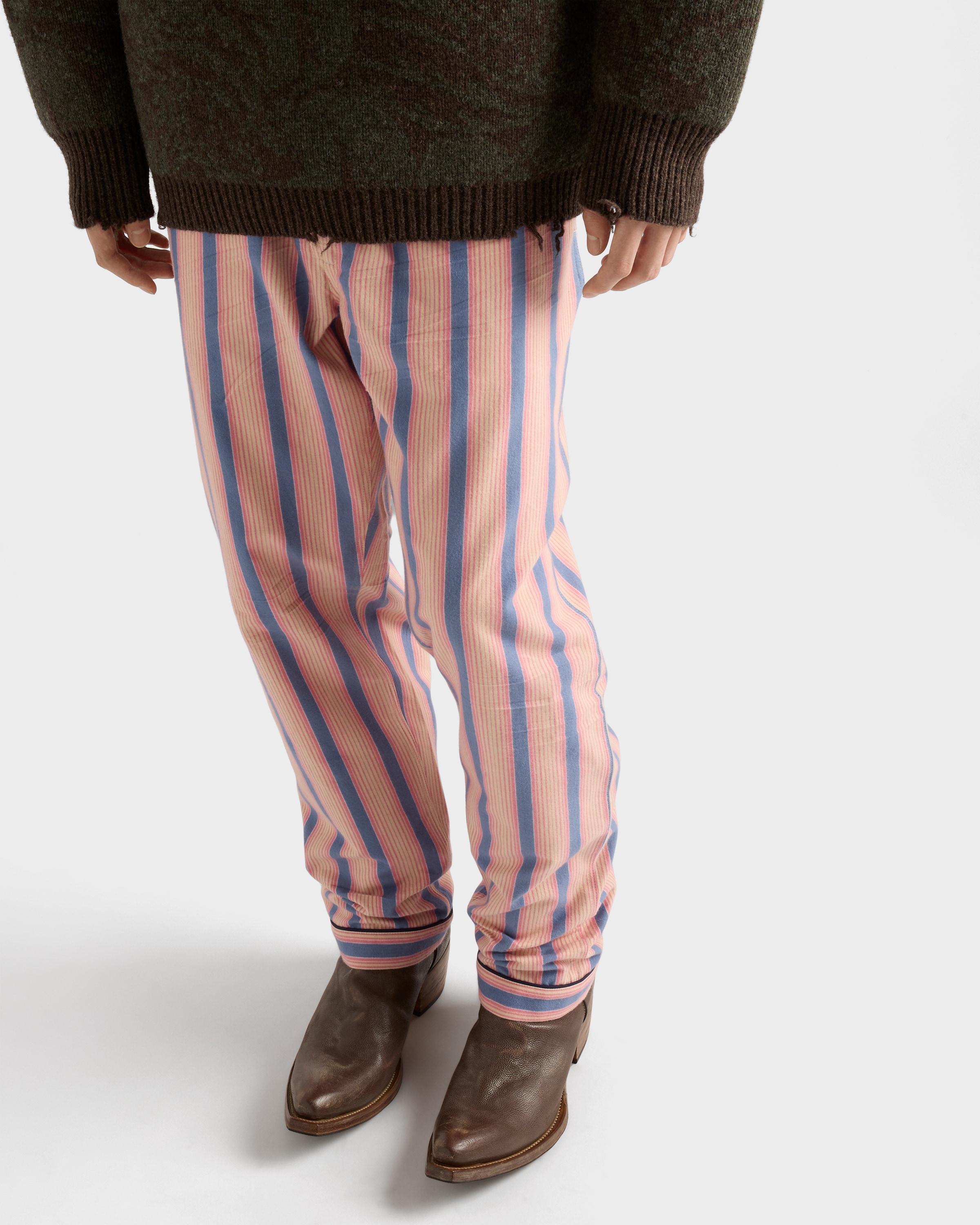 Prada Striped Cotton Pants for Men | Lyst