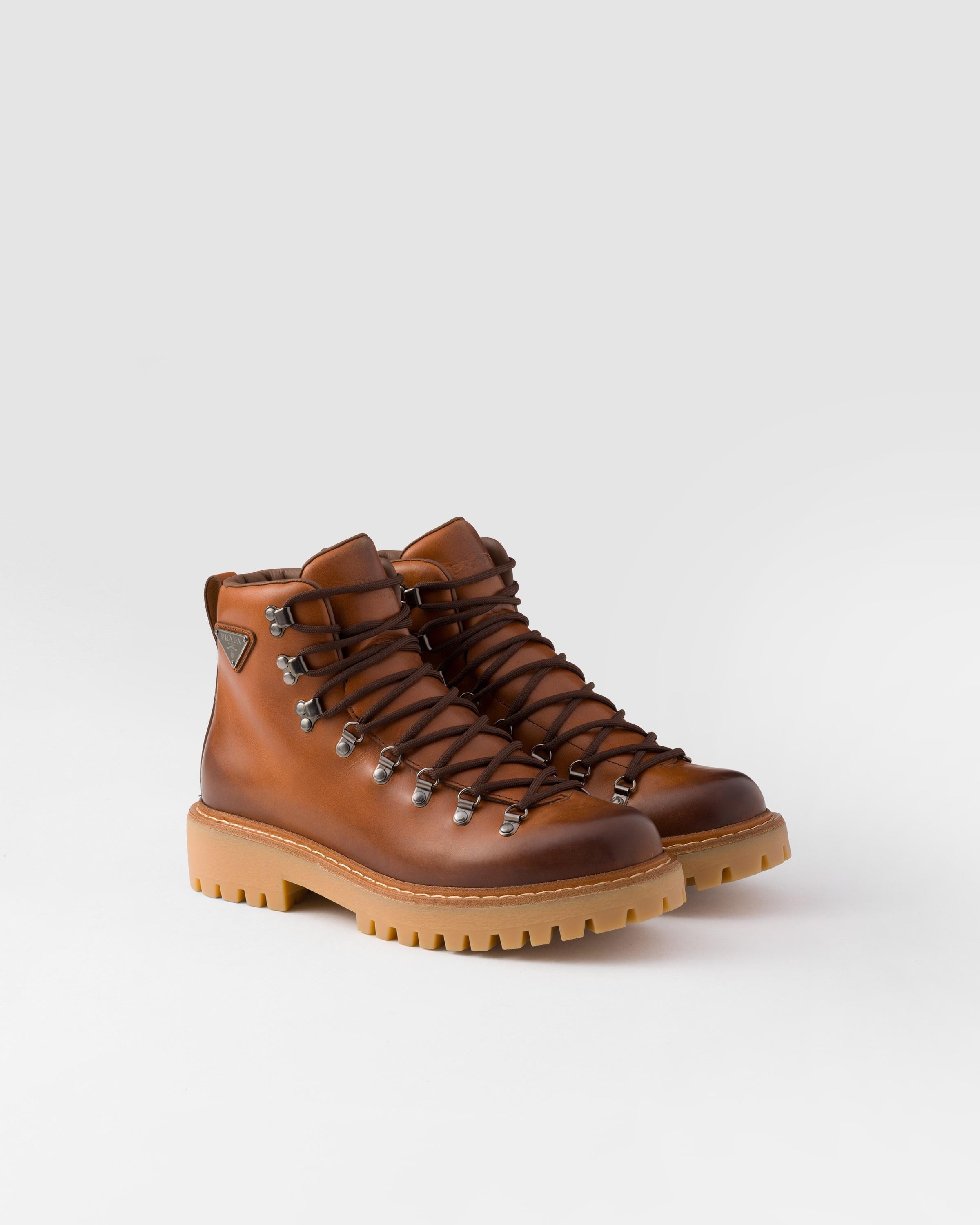 Brown Prada Mens Hiking Boots Prada Brixxen Hiking Boots Size