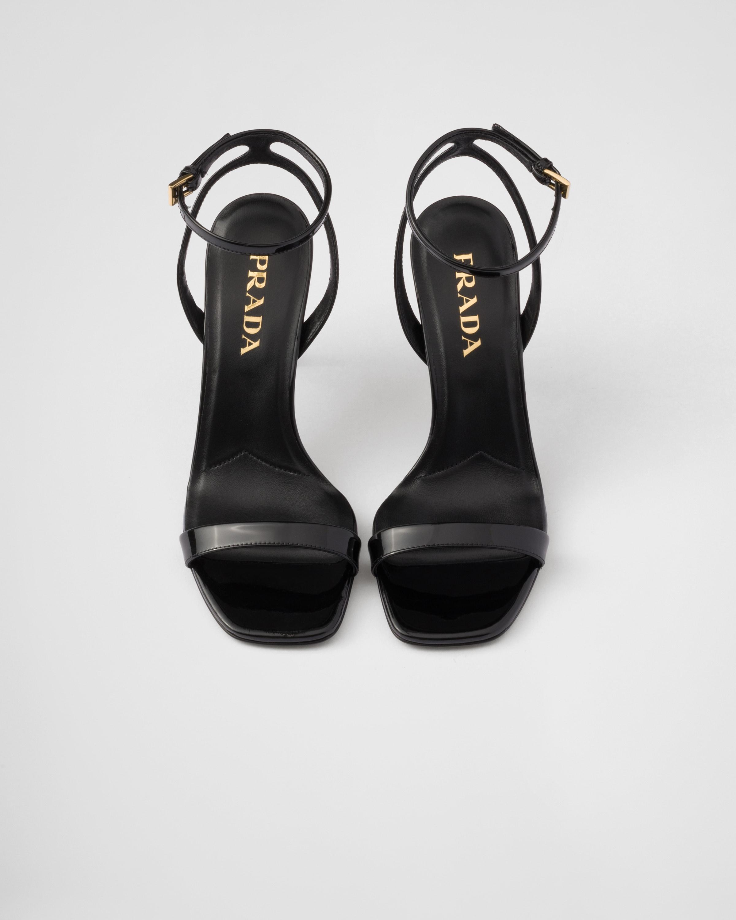 Prada Patent Leather High Heeled Sandals in White Lyst UK