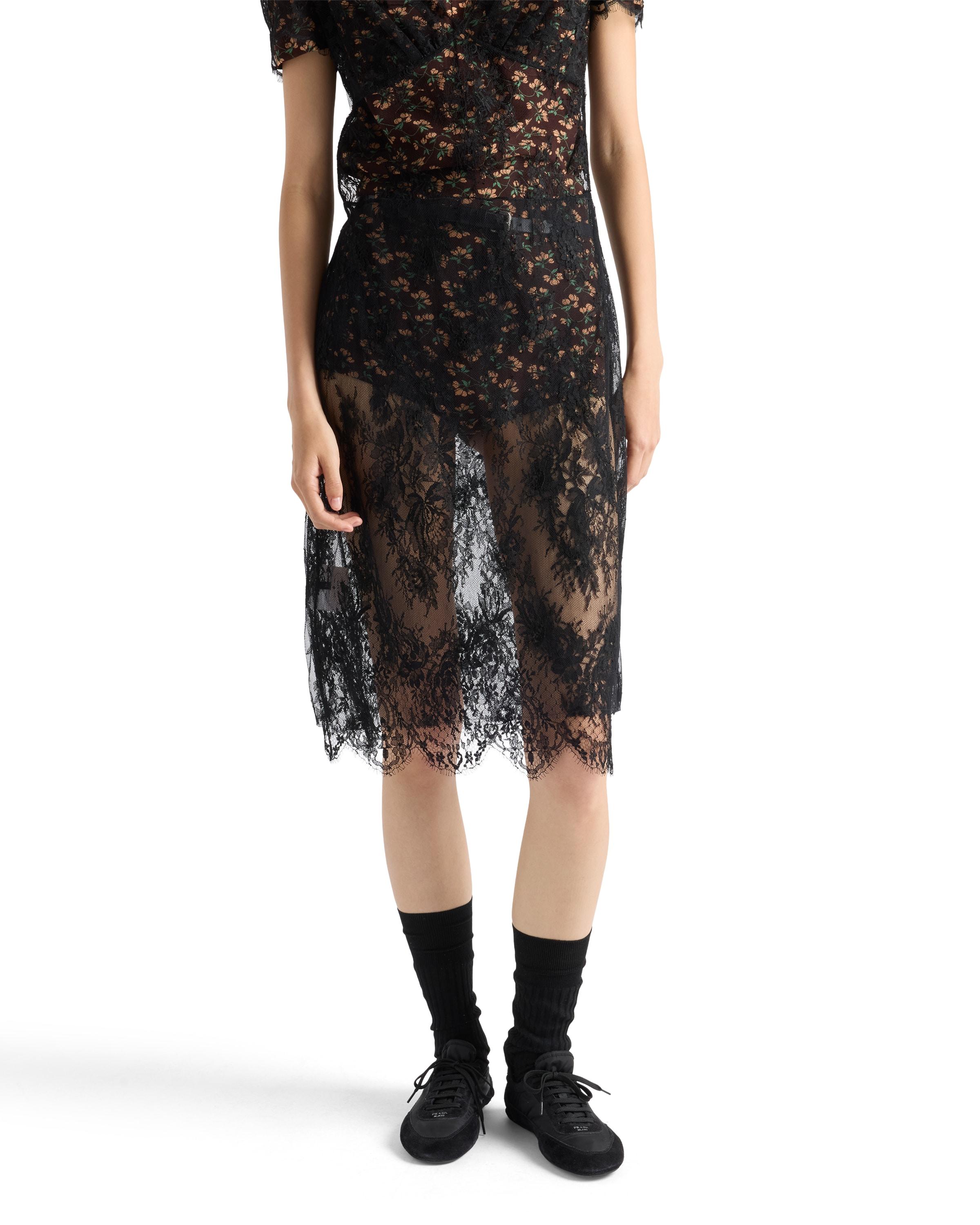 chinese dress ladies Prada Black Lace Dress Runway Fall 2008 – Basha Gold main image 0