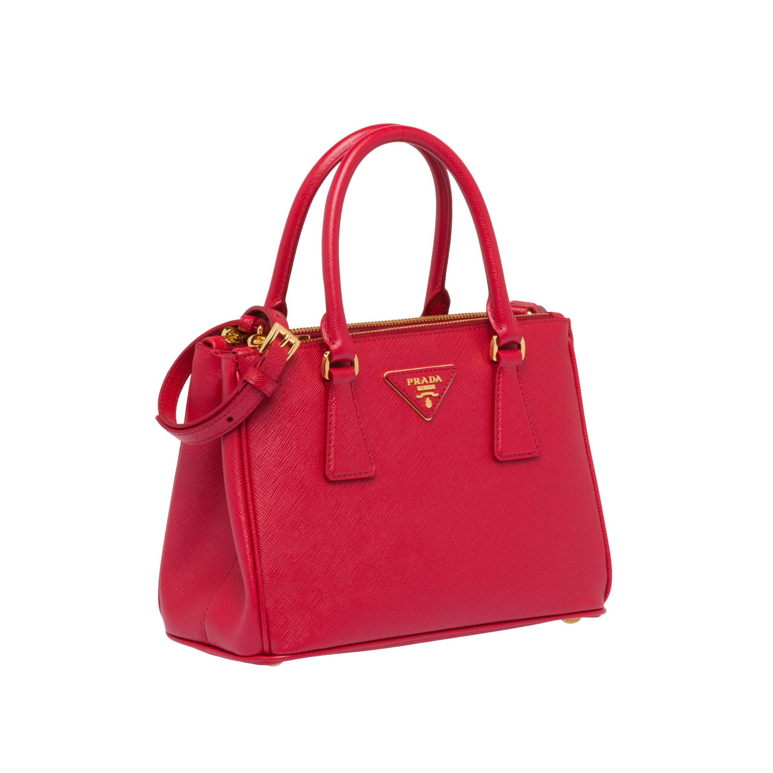 Prada Galleria Mini Saffiano Leather Bag - Lyst