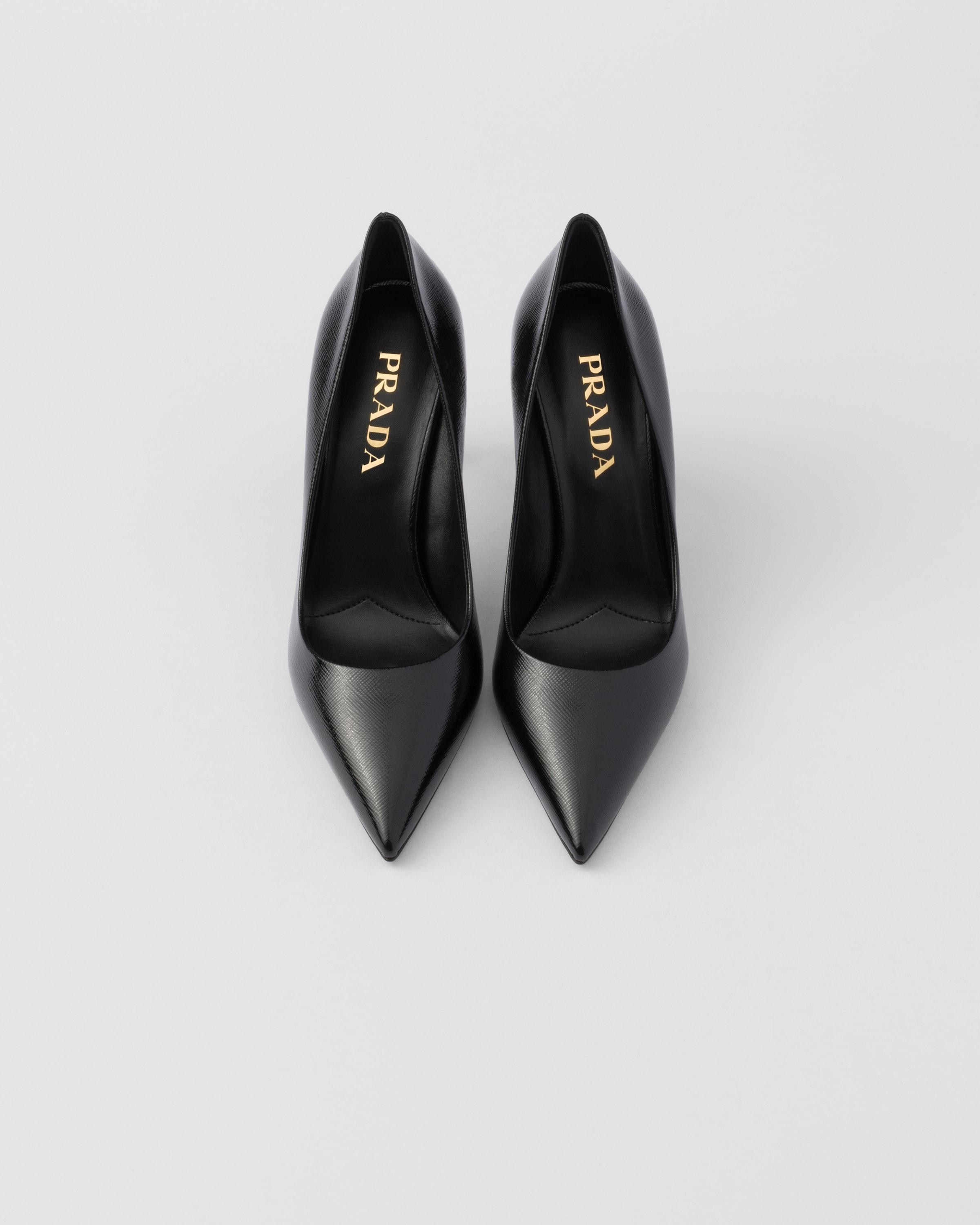Prada Patent Saffiano Leather Pumps in Black Lyst UK