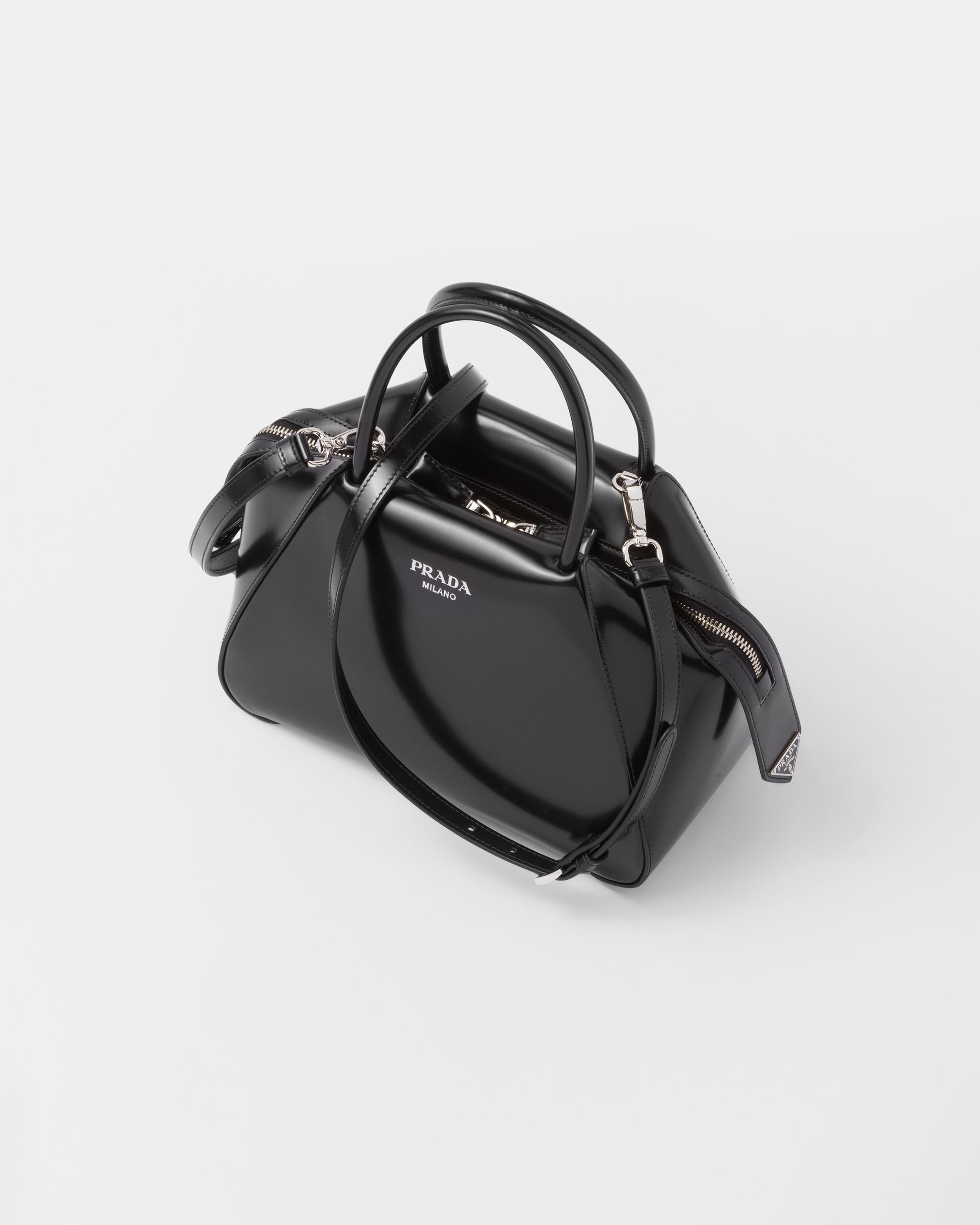 Prada Small Brushed Leather Supernova Handbag in Black | Lyst