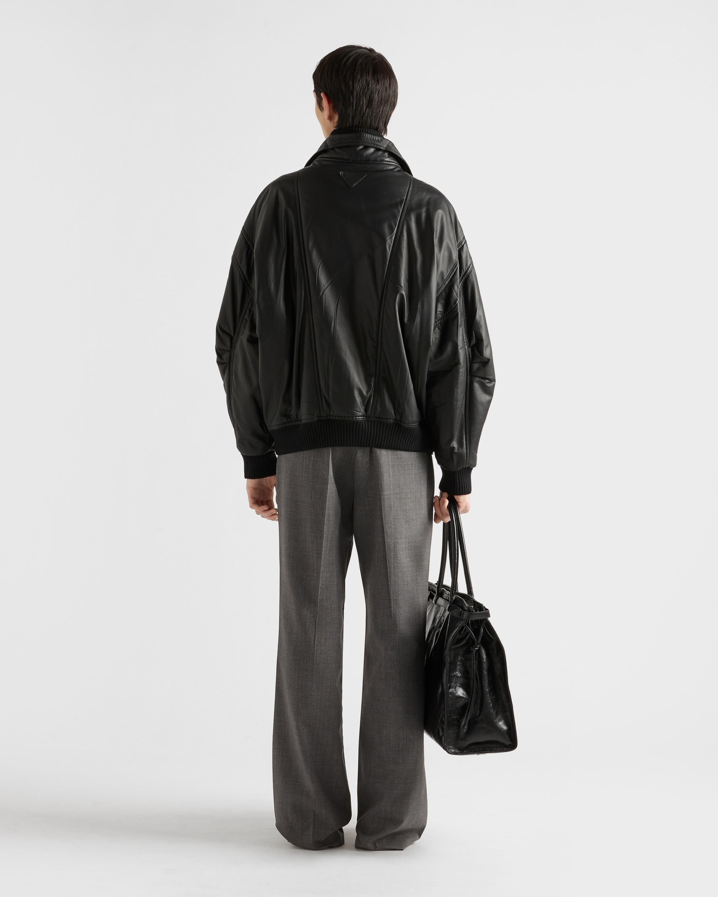 Oversize Bomberjacke Prada Leder Bomberjacke Prada Oversized