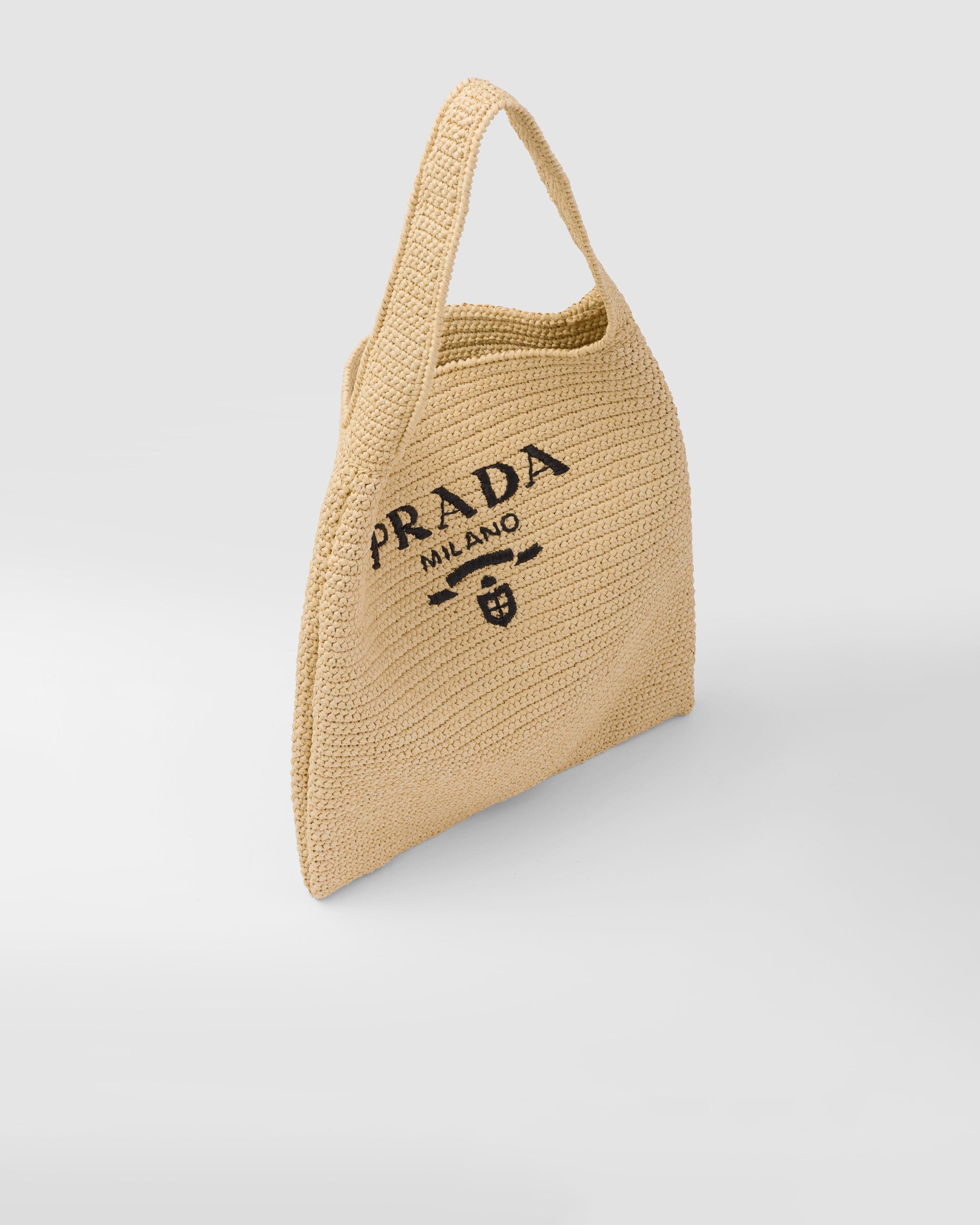 Prada Crochet Tote Bag in Metallic Lyst