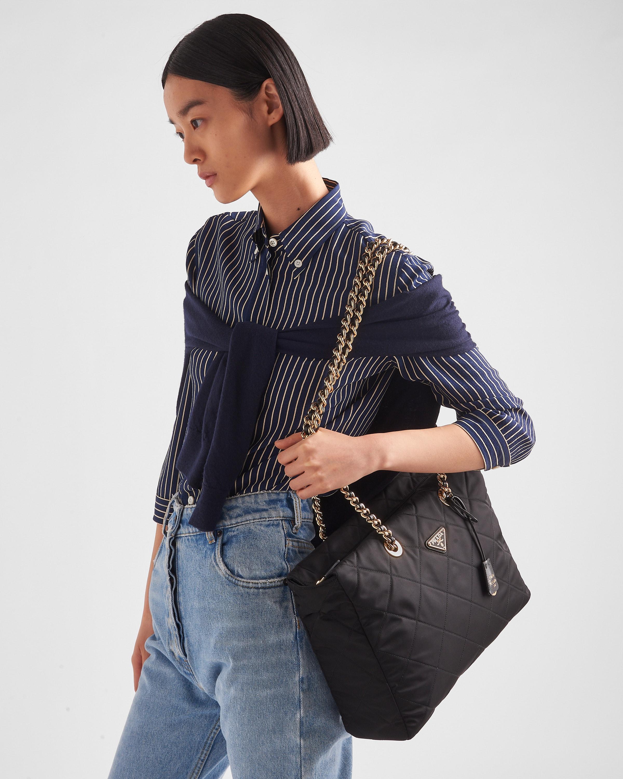 Prada Re edition 1995 Cha ne Large Re nylon Bag in Black Lyst