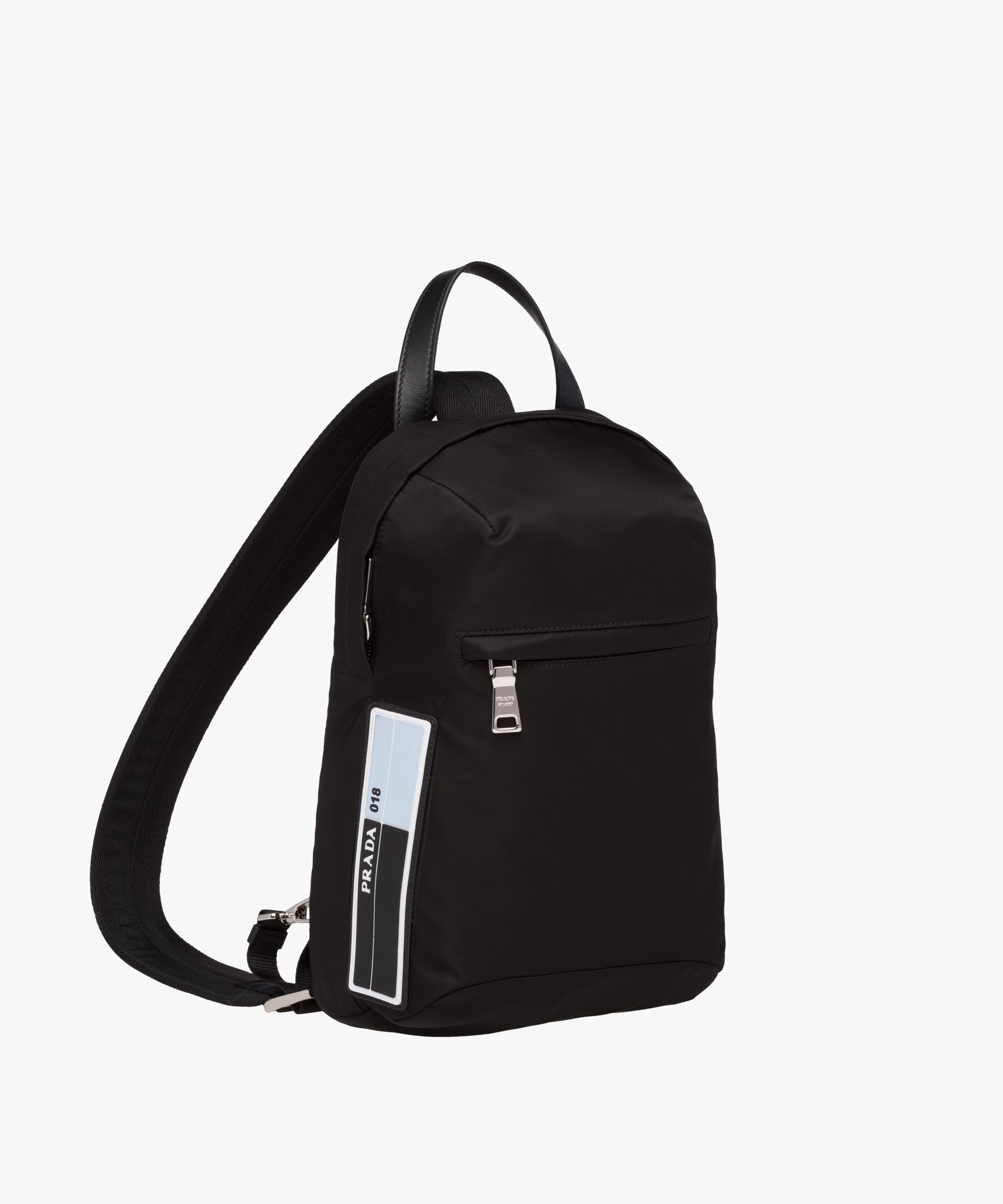 prada one shoulder nylon backpack