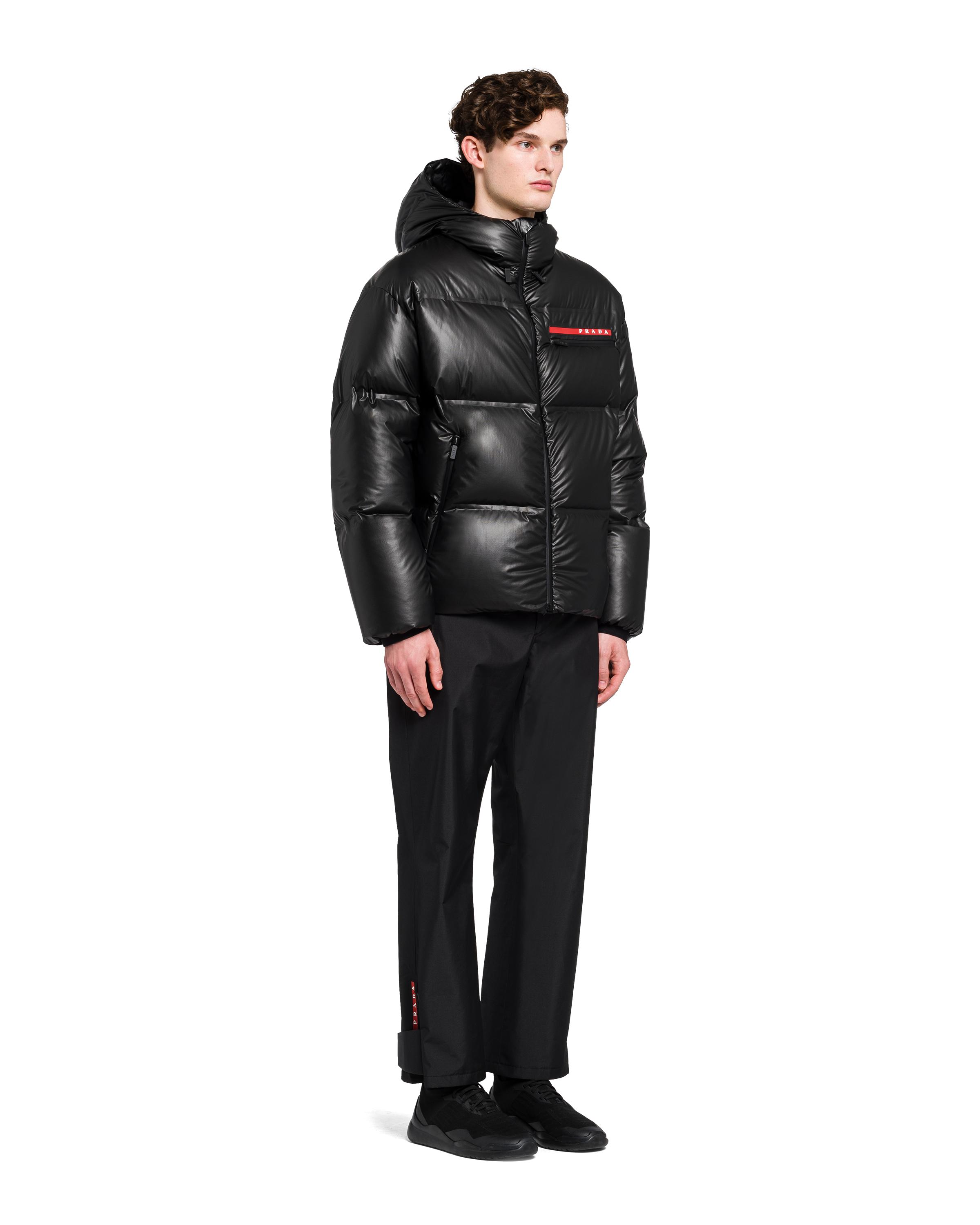 Prada Synthetic Light Nylon Hooded Puffer Jacket in Black for Men Lyst