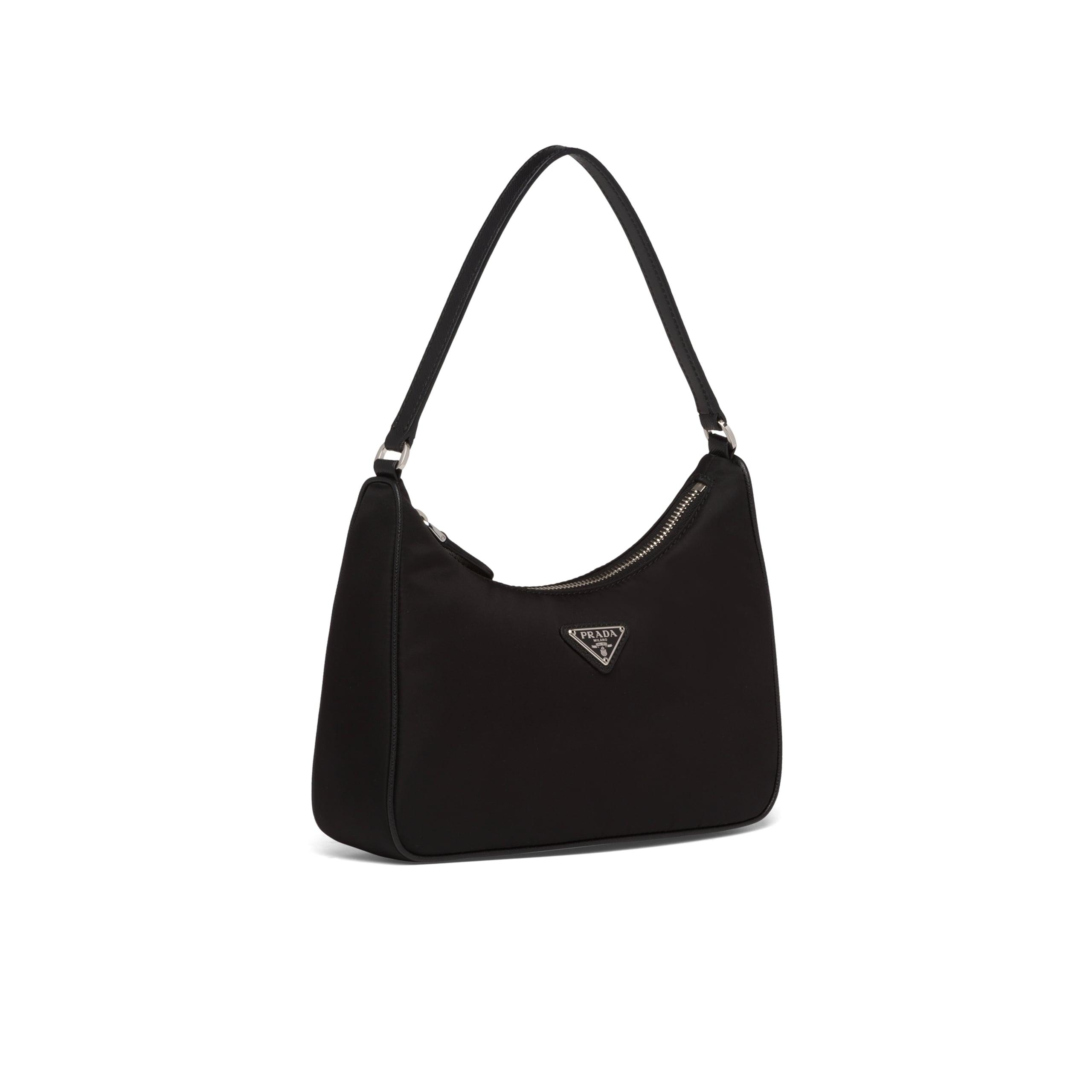 Prada Re-edition 2005 Nylon And Saffiano Leather Mini-bag in Black | Lyst