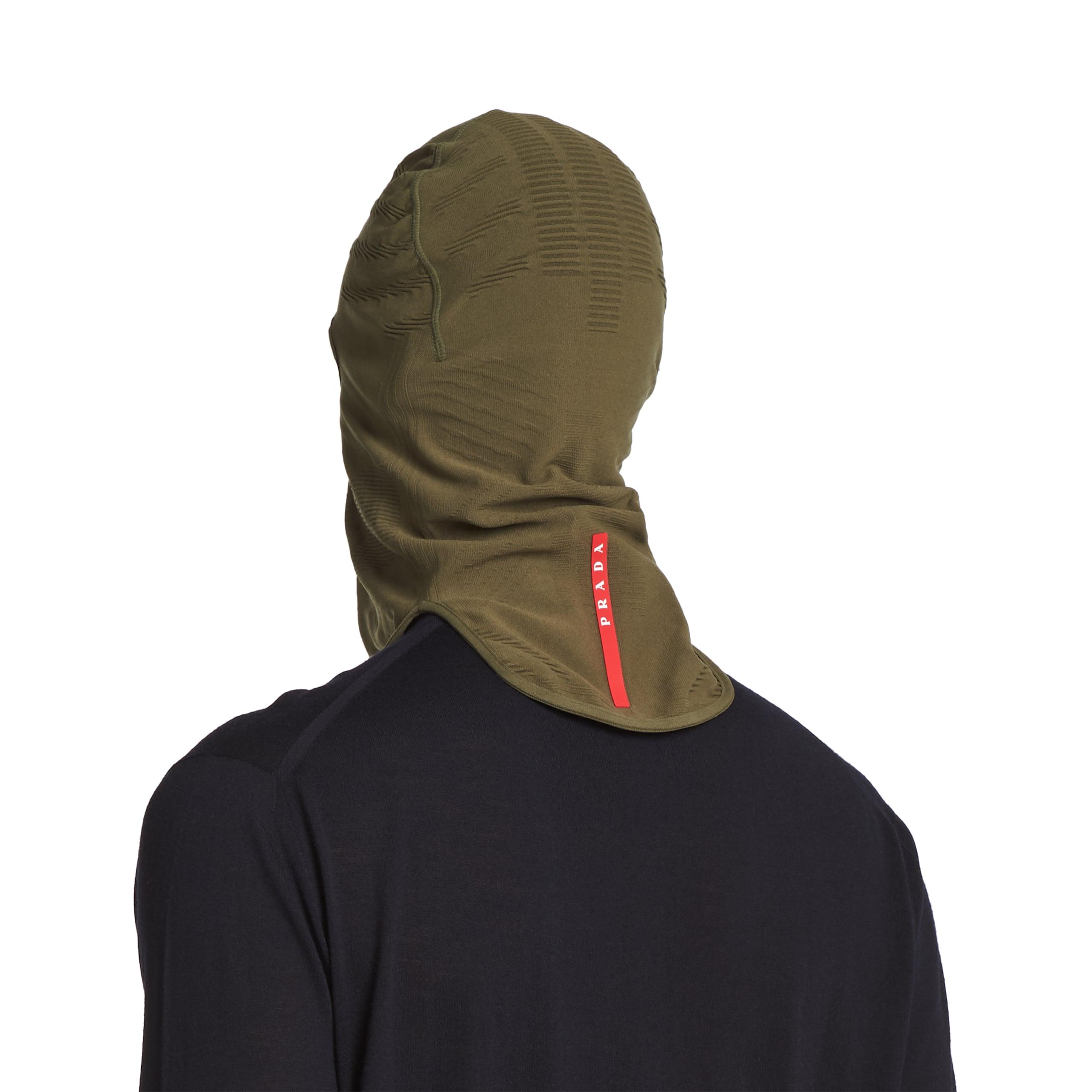 Prada Technical Knit Ski Mask in Green for Men | Lyst