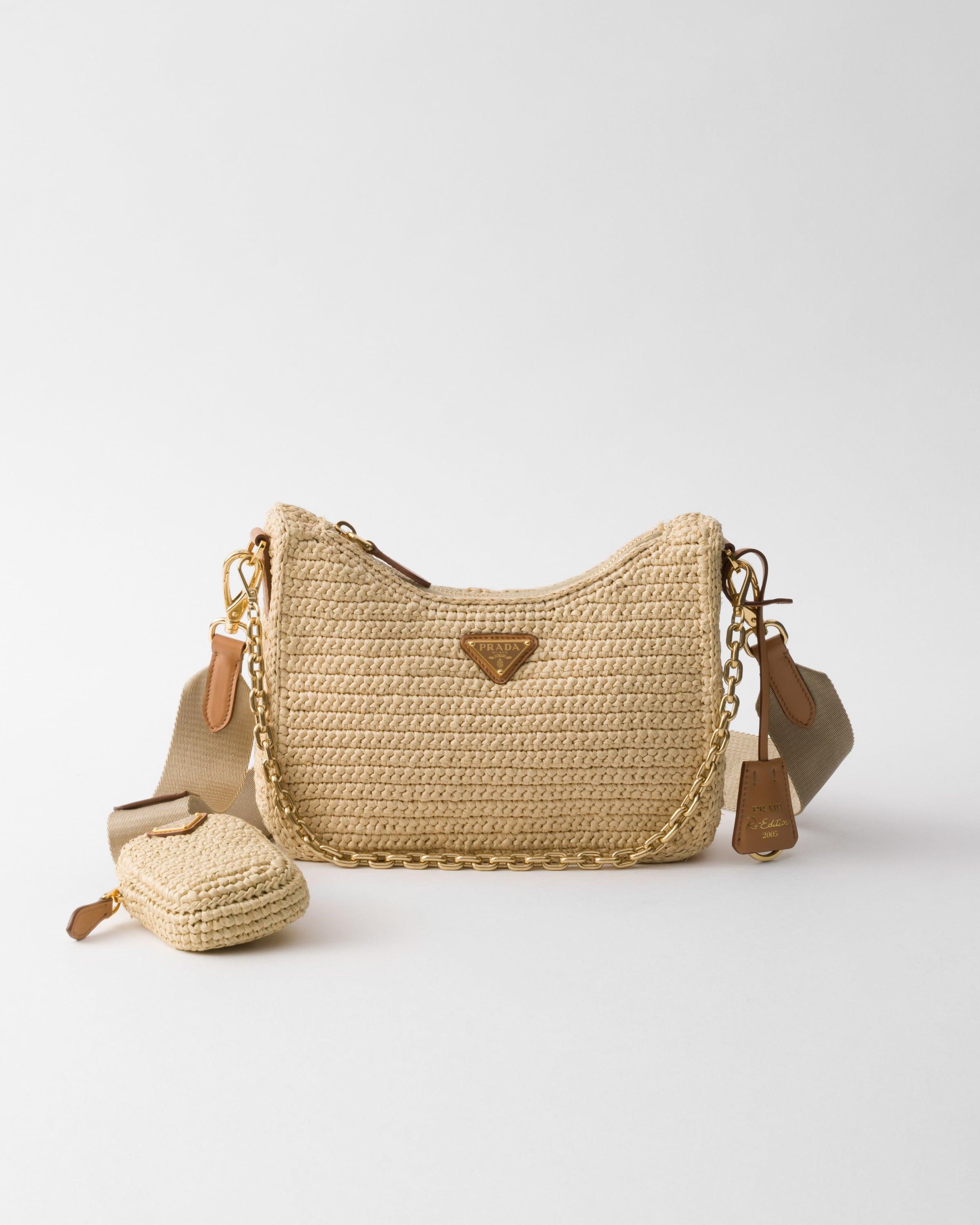 Prada Re-Edition 2005 crochet bag クロシェ ショルダーバッグ Prada Re-Edition 2005 Crochet Bag in Natural | Lyst