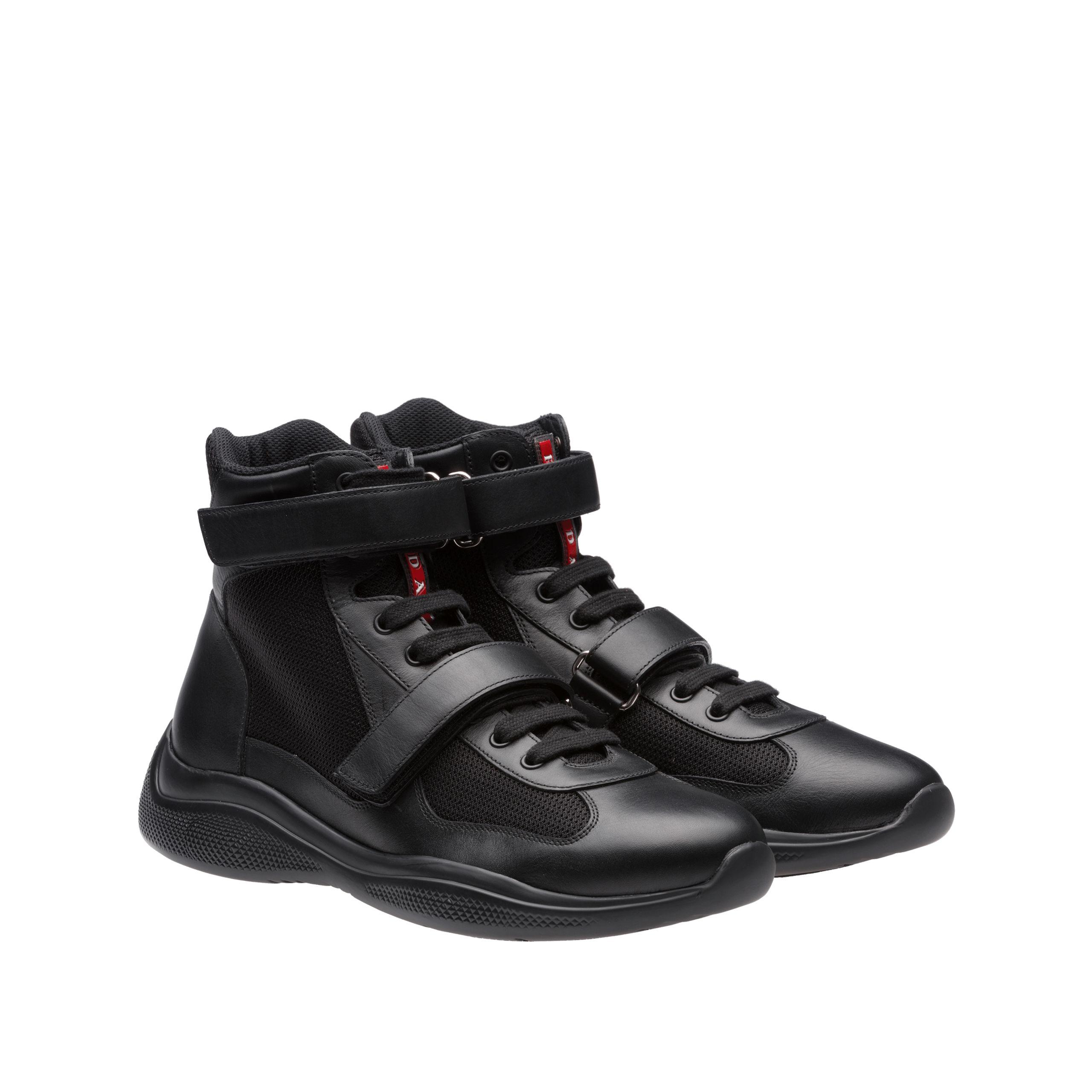 fabric high top sneakers