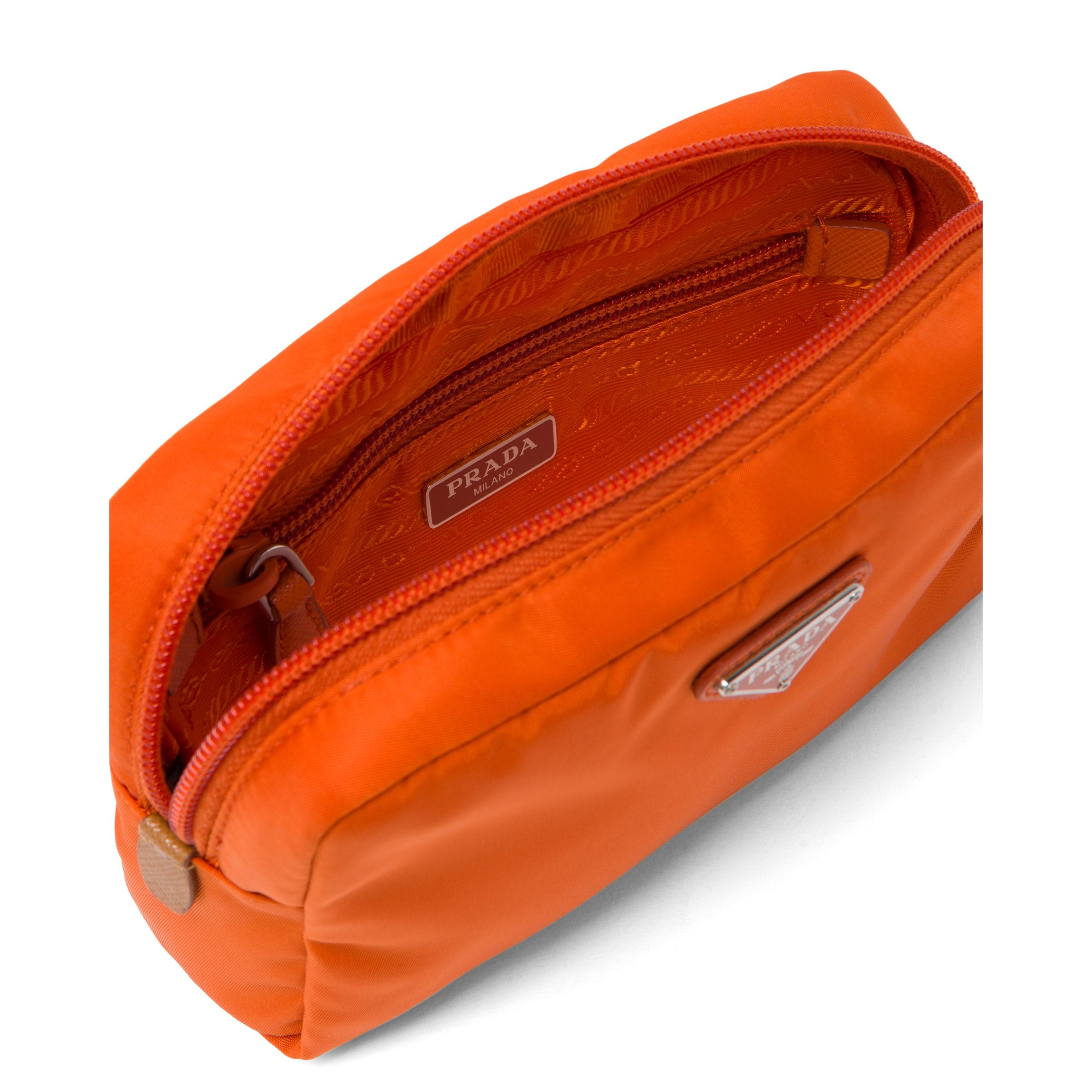 Prada Fabric Cosmetic Pouch in Orange | Lyst