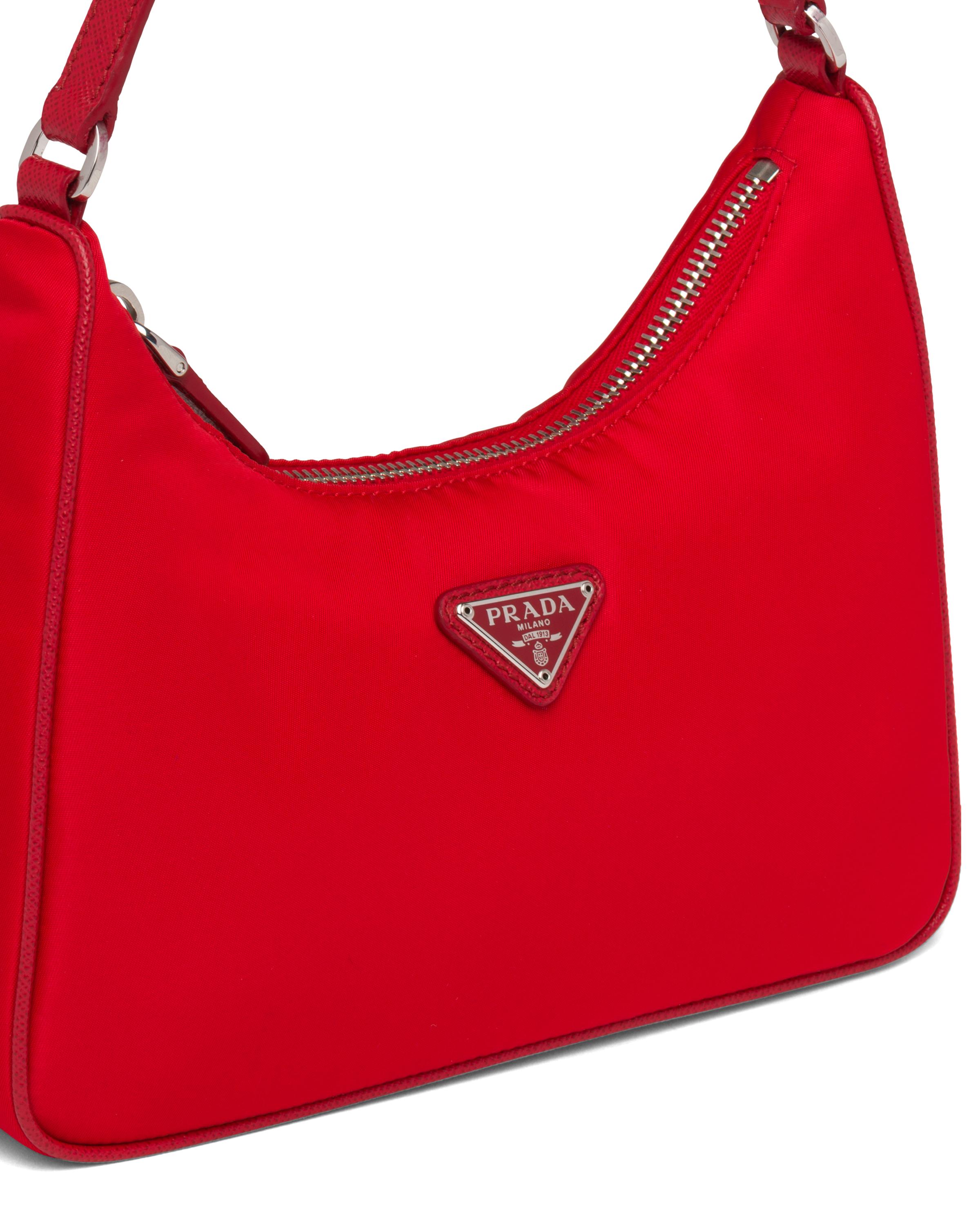 Prada Re-edition 2005 Nylon Mini Bag in Red | Lyst
