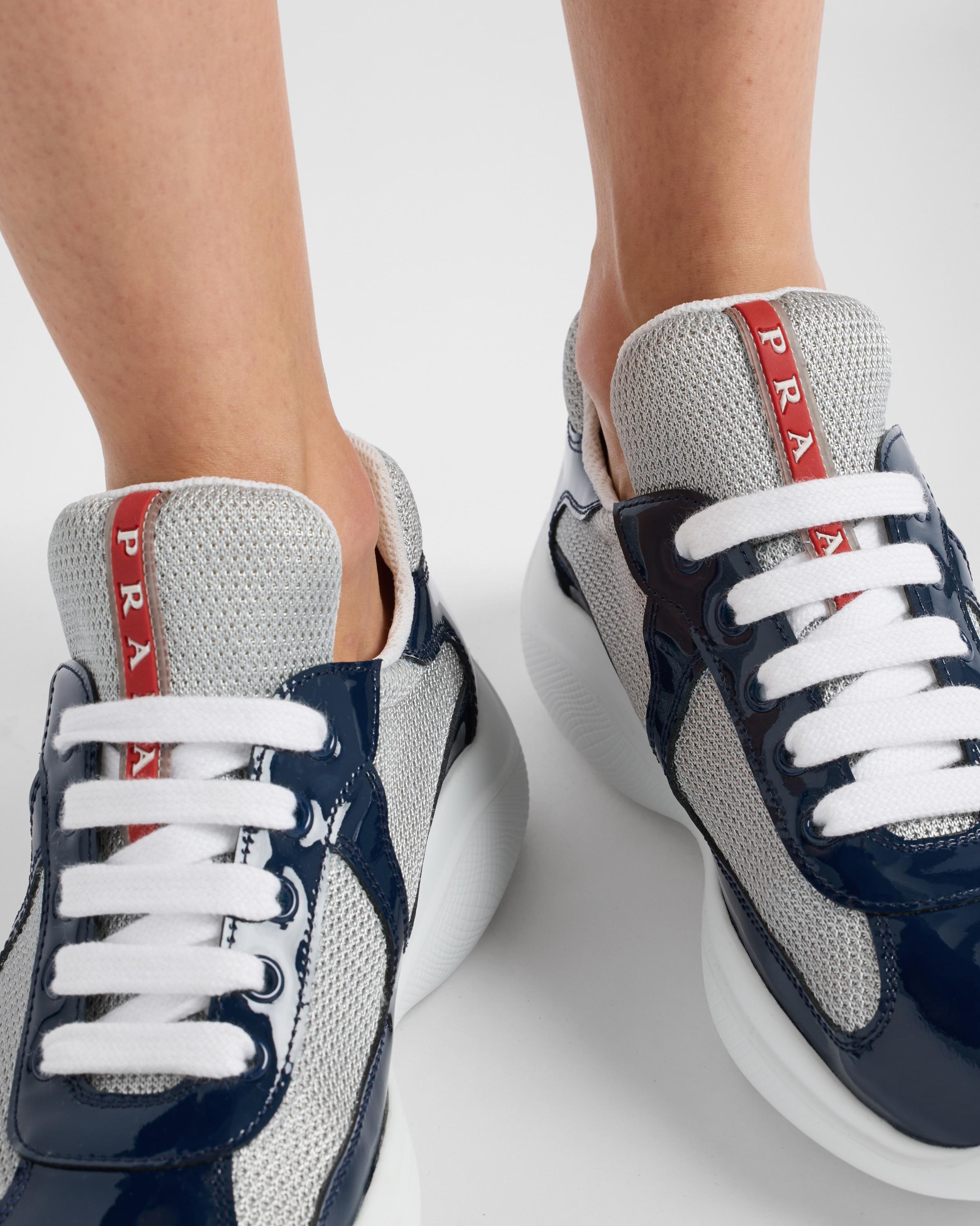 Prada America's Cup Sneaker in Blue Lyst UK