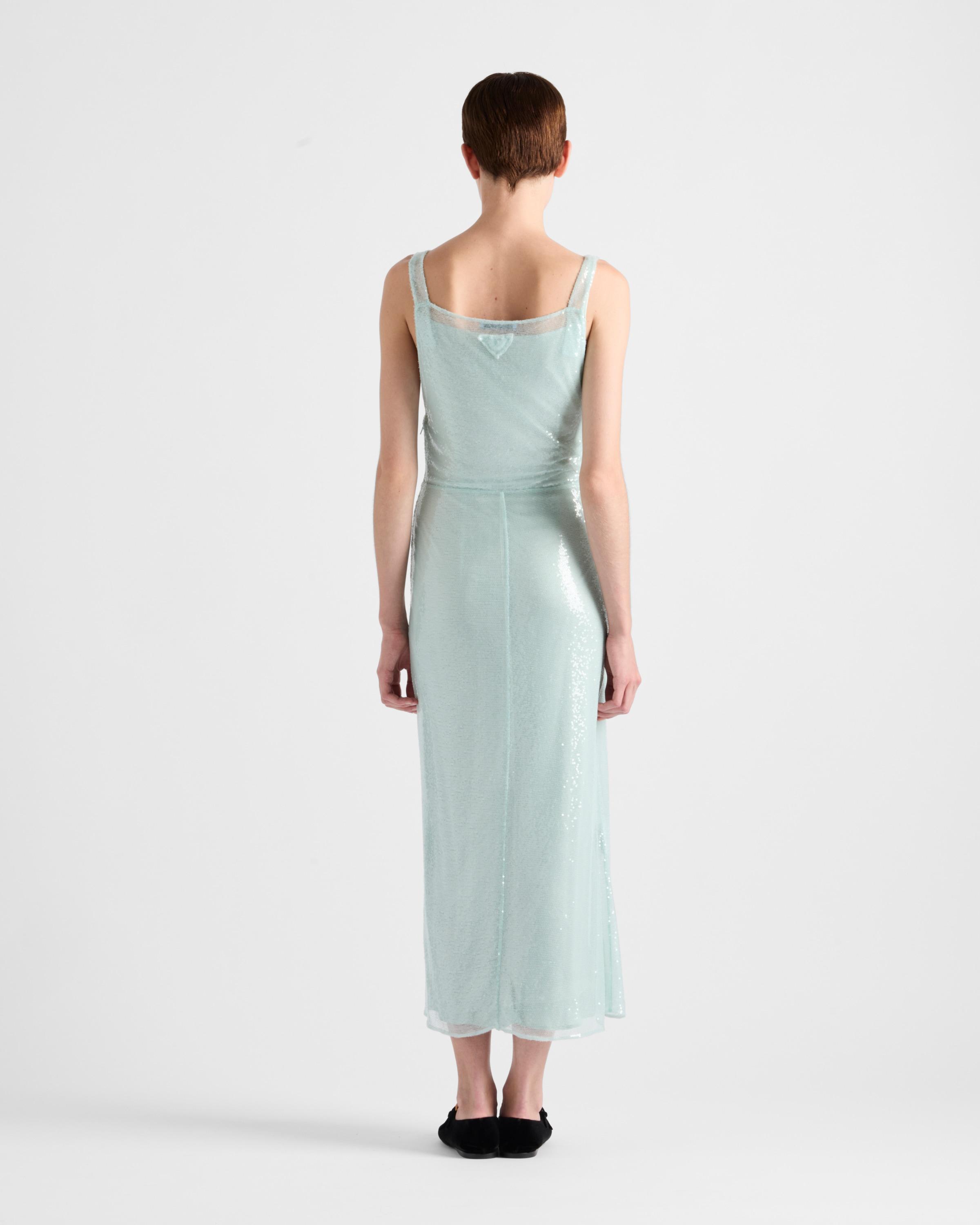 Prada tulle and silk satin dress hot sale
