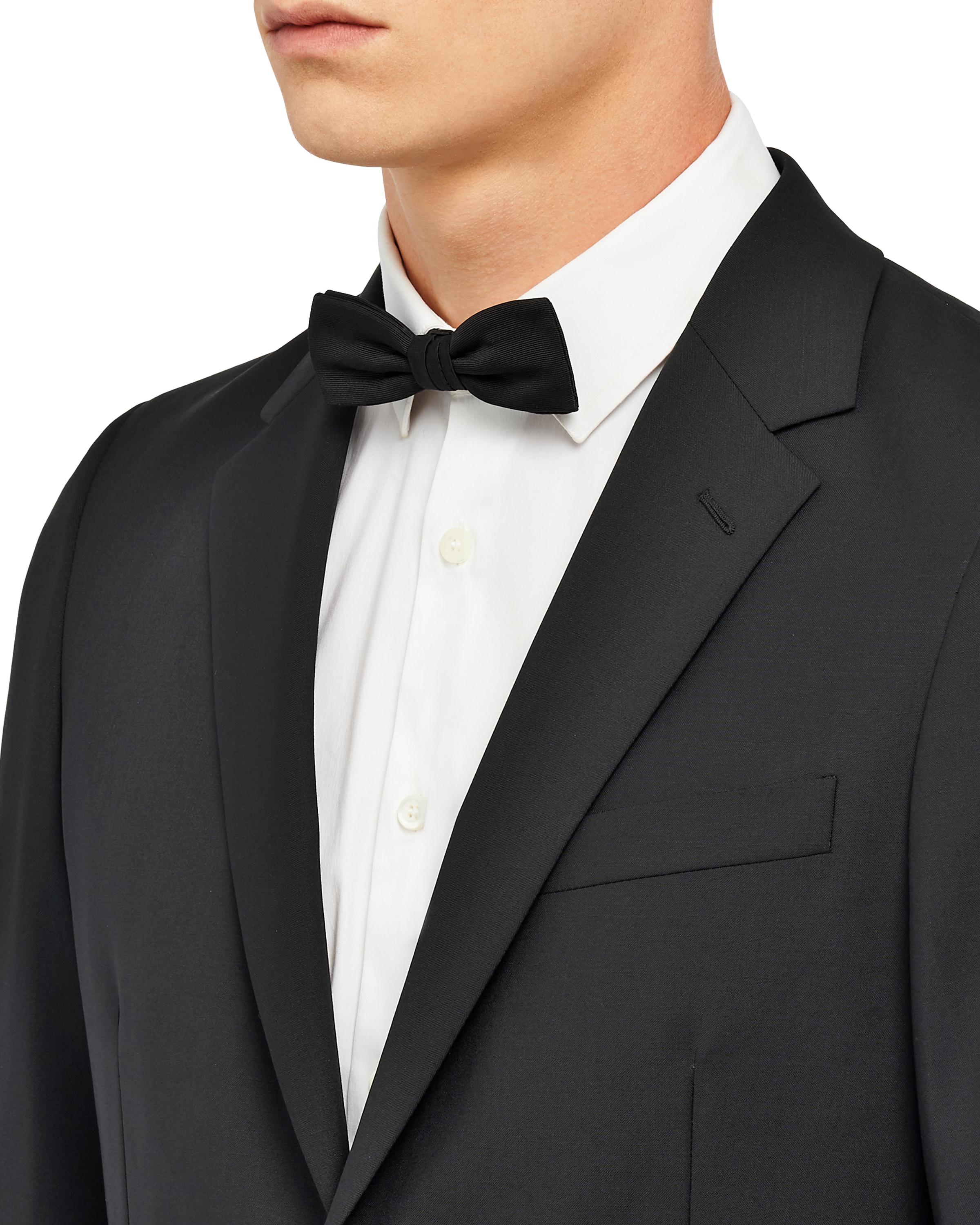 Prada Silk Faille Bow-tie in Black for Men - Lyst