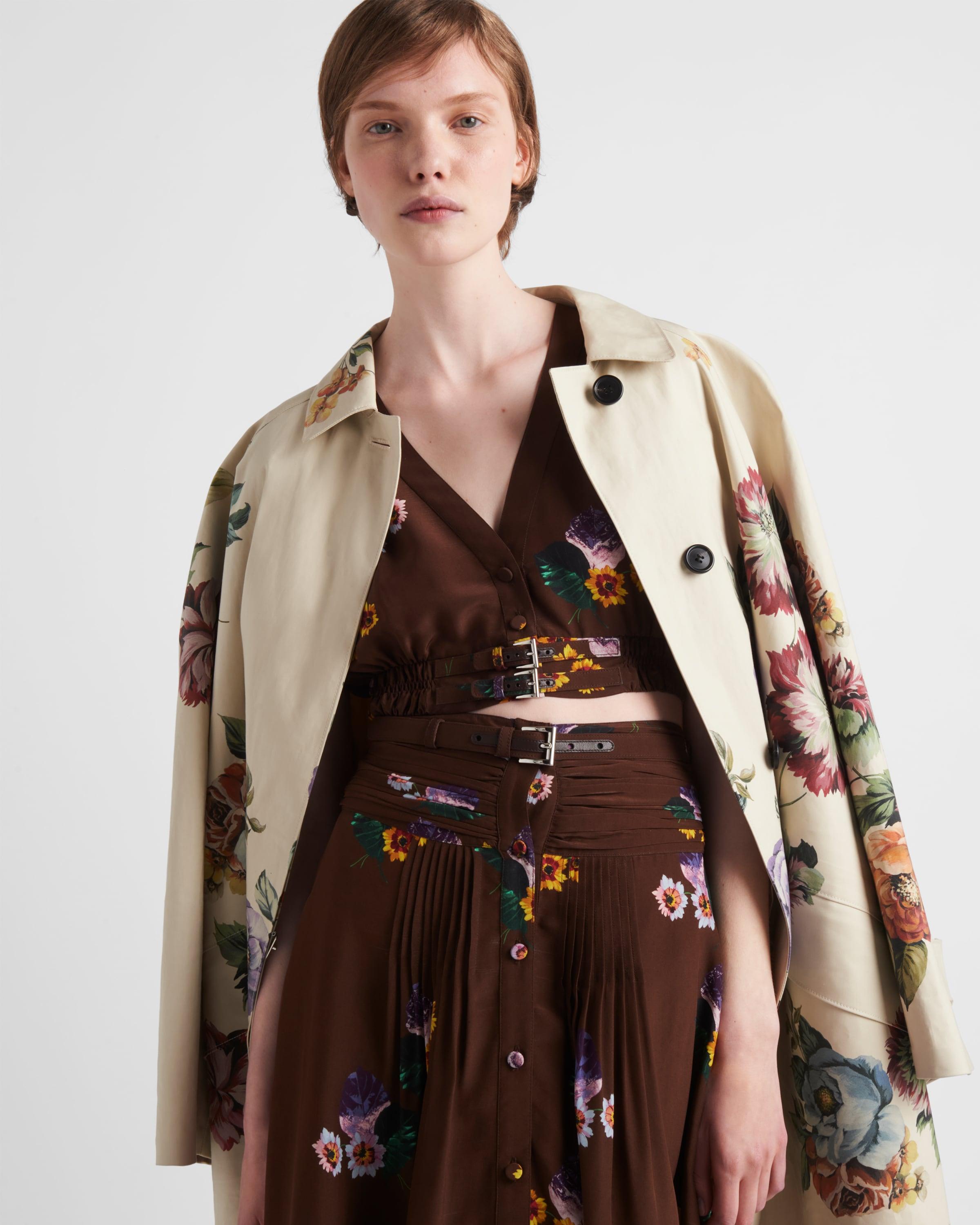 Anthropologie floral trench coat best sale