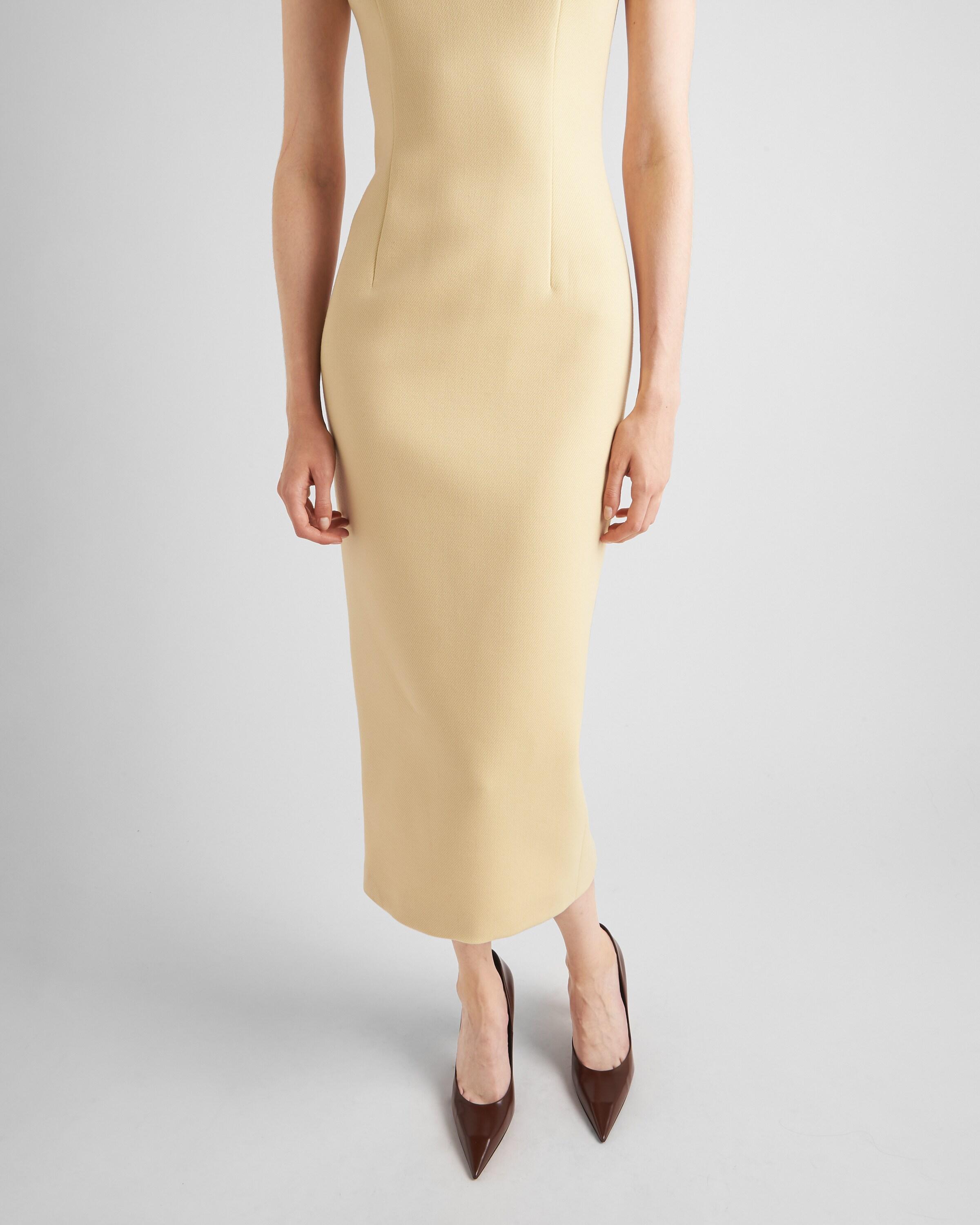 Prada Stretch Natt Dress in Natural | Lyst Prada Stretch Natt Dress in Natural | Lyst