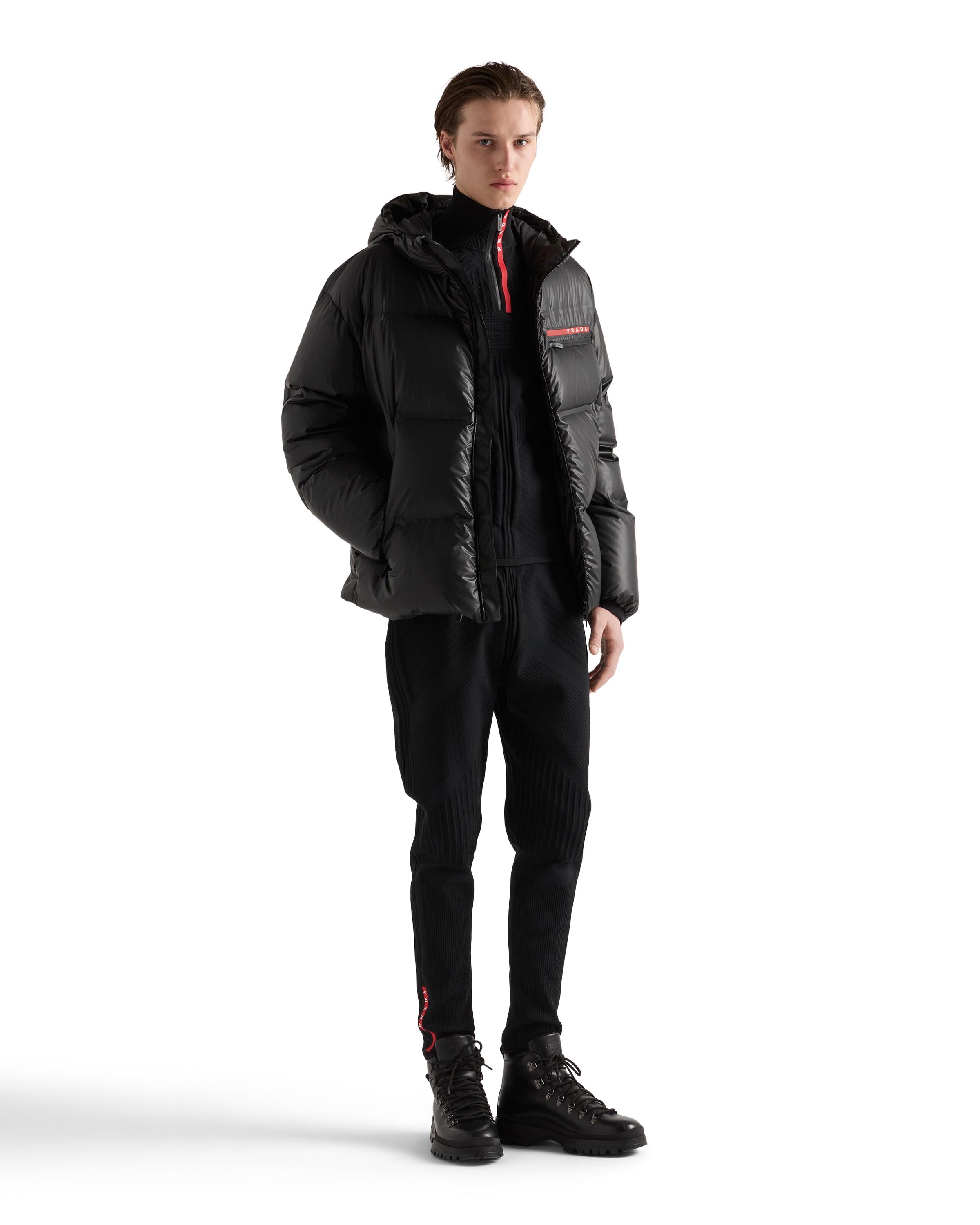 Prada Technical Knit Turtleneck in Black for Men | Lyst