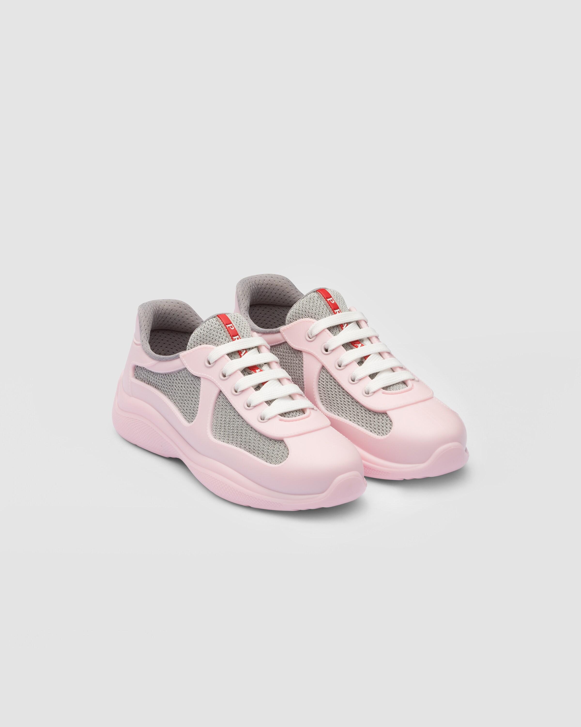 White prada americas cup sneakers sale