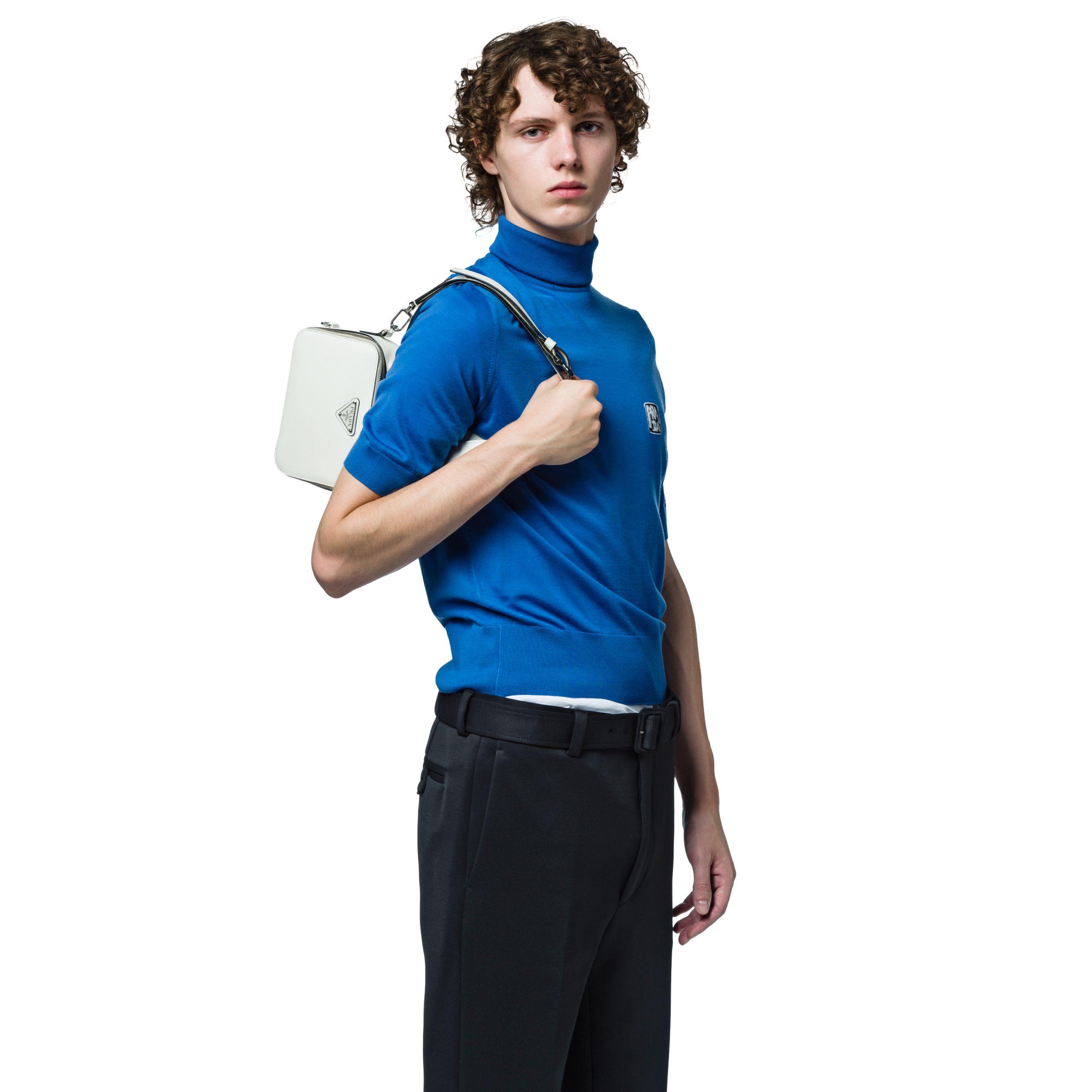 saffiano leather bandoleer bag