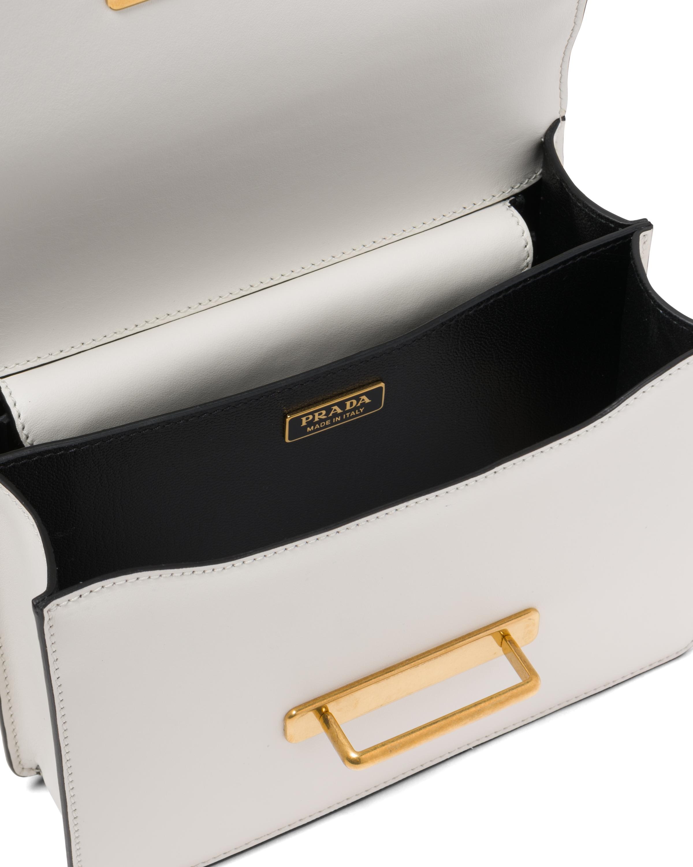 Cahier leather crossbody bag Prada White in Leather - 31502498