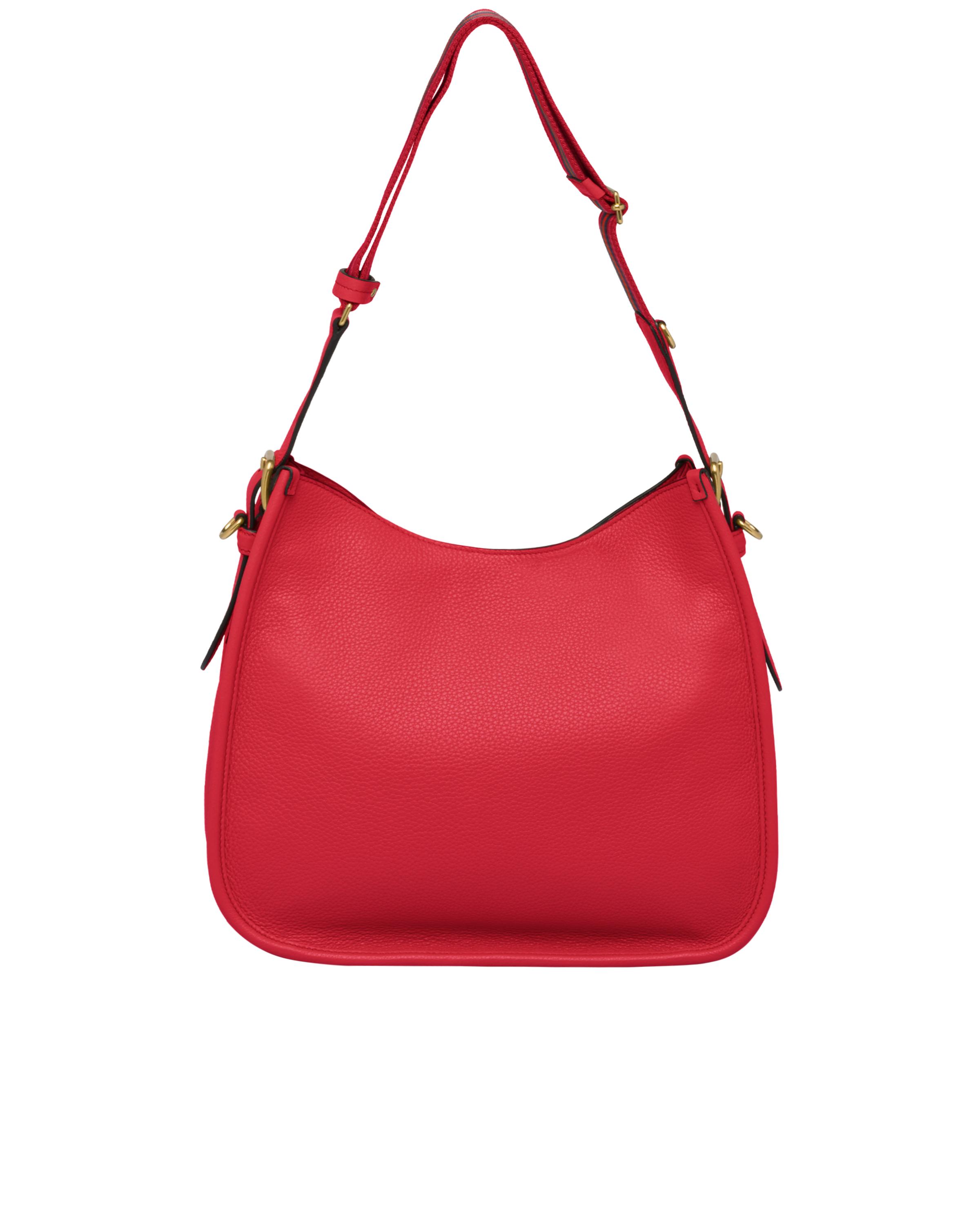 Prada Medium Leather Hobo Shoulder Bag in Red d (Red) Lyst