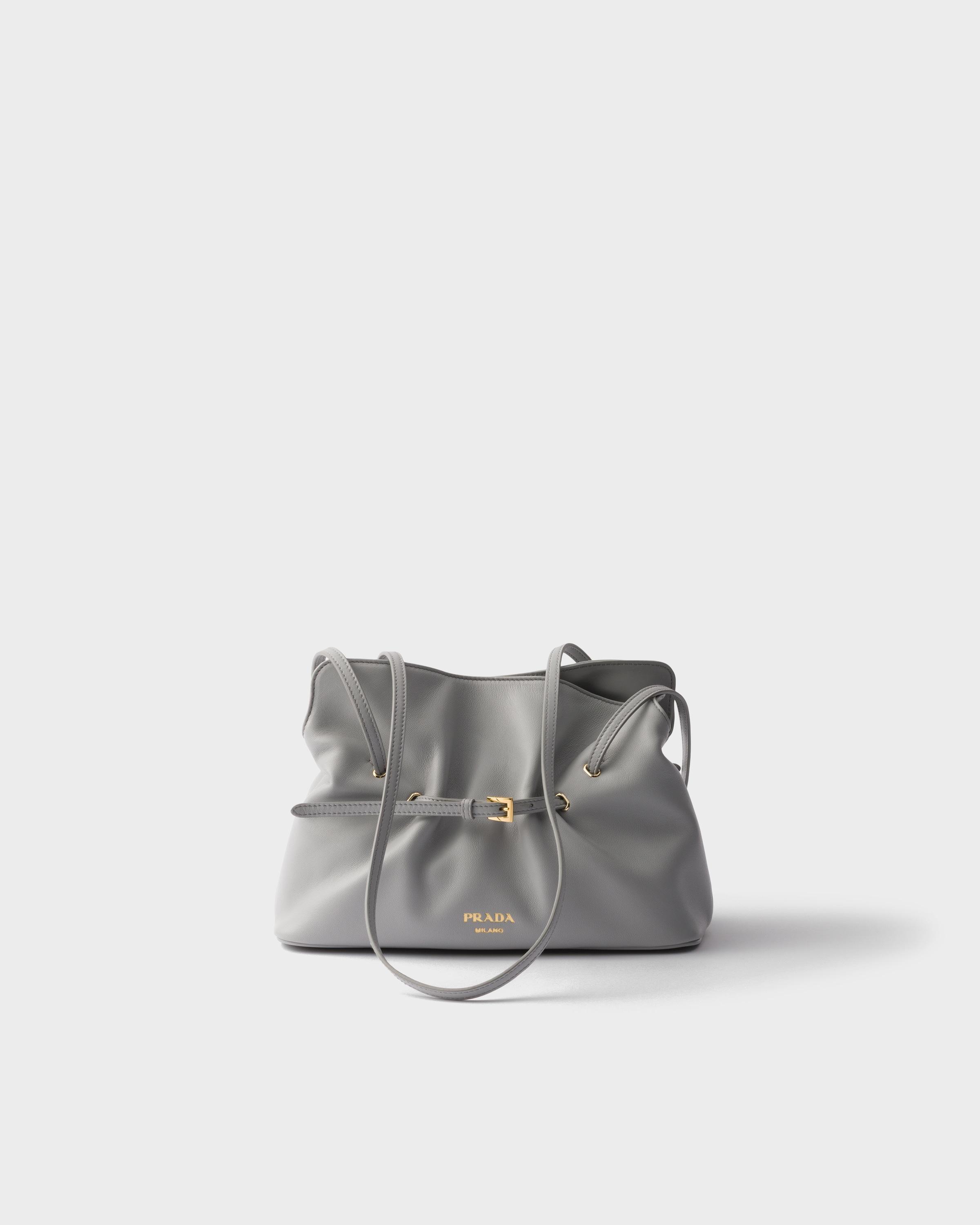 Prada Dada Small Nappa Leather Bag in Gray | Lyst