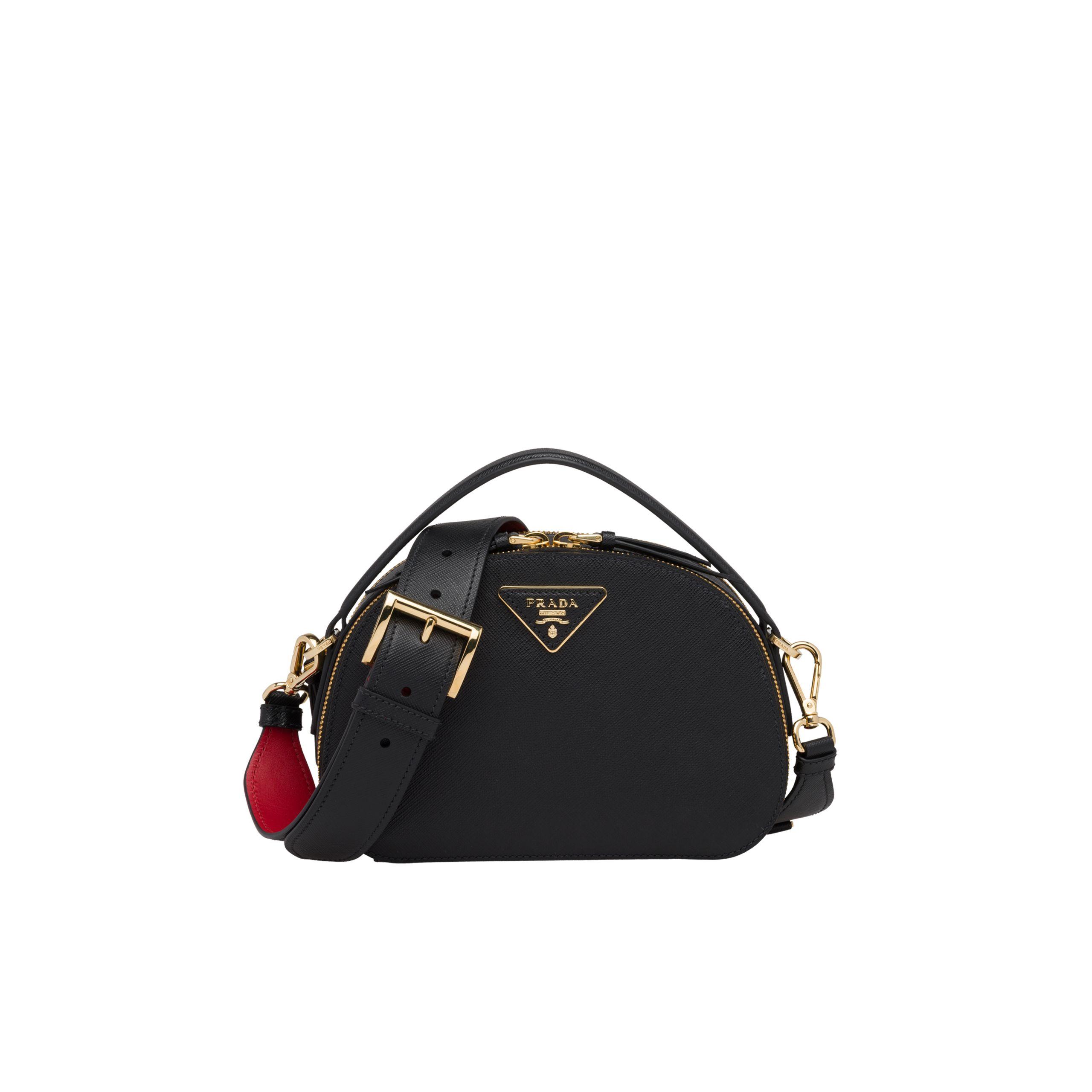 Prada Adjustable Saffiano Leather Shoulder Strap in Black Lyst