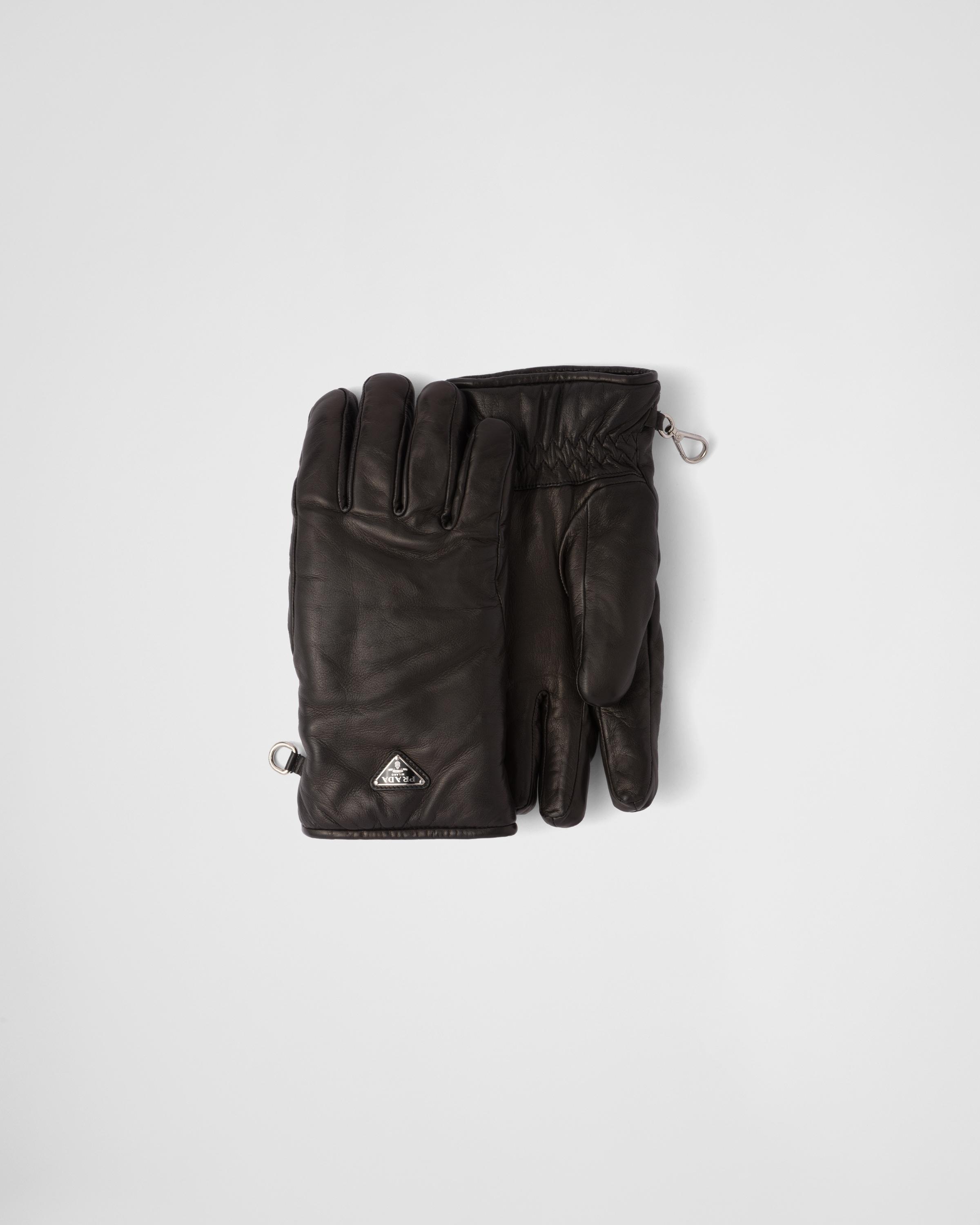 Prada leather gloves sale