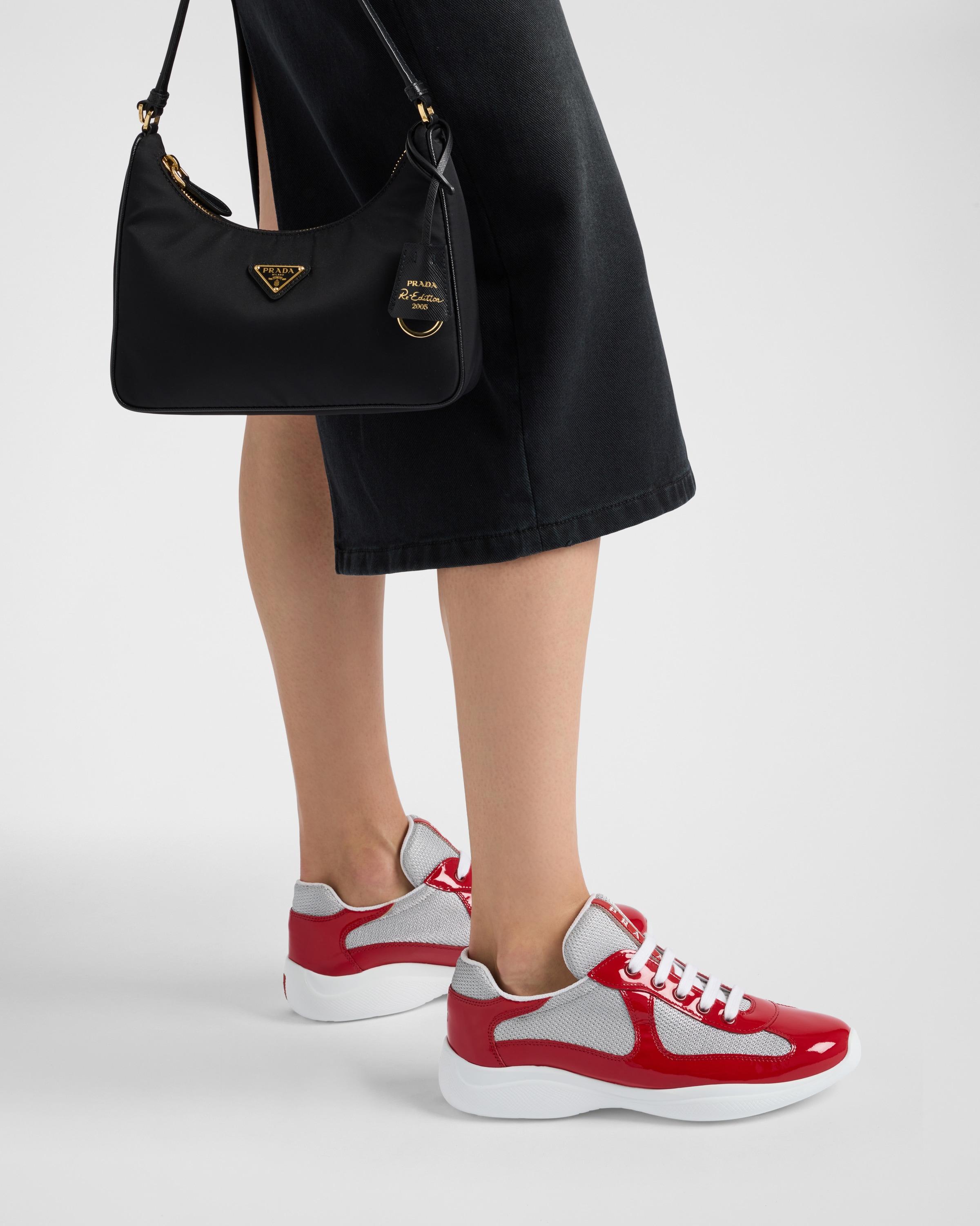 Prada America s Cup Low top Sneakers in Red Lyst UK