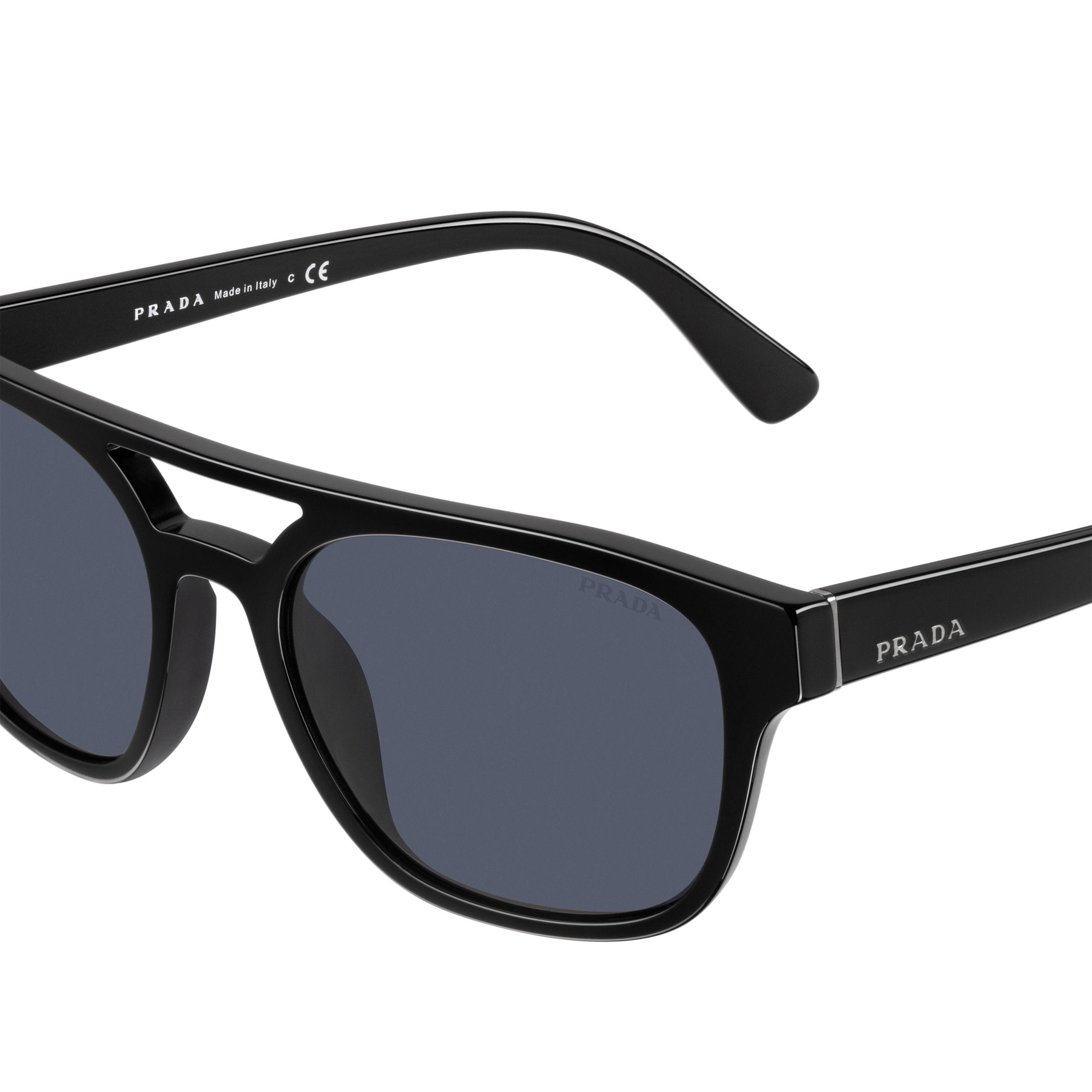 Prada Eyewear Collection Sunglasses Alternative Fit in Black for Men | Lyst