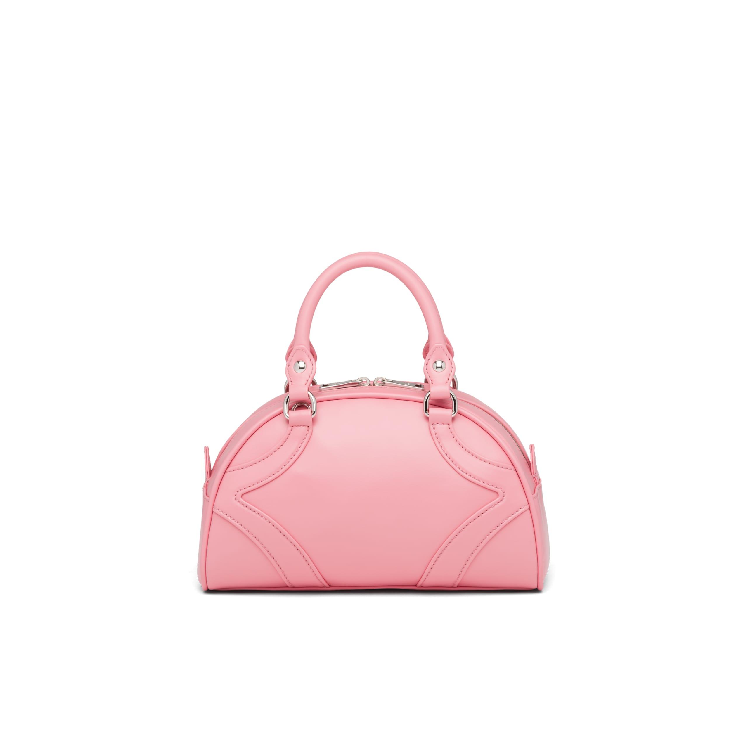 Prada - Authenticated Bowling Handbag - Silk Pink Floral for Women, Never Worn