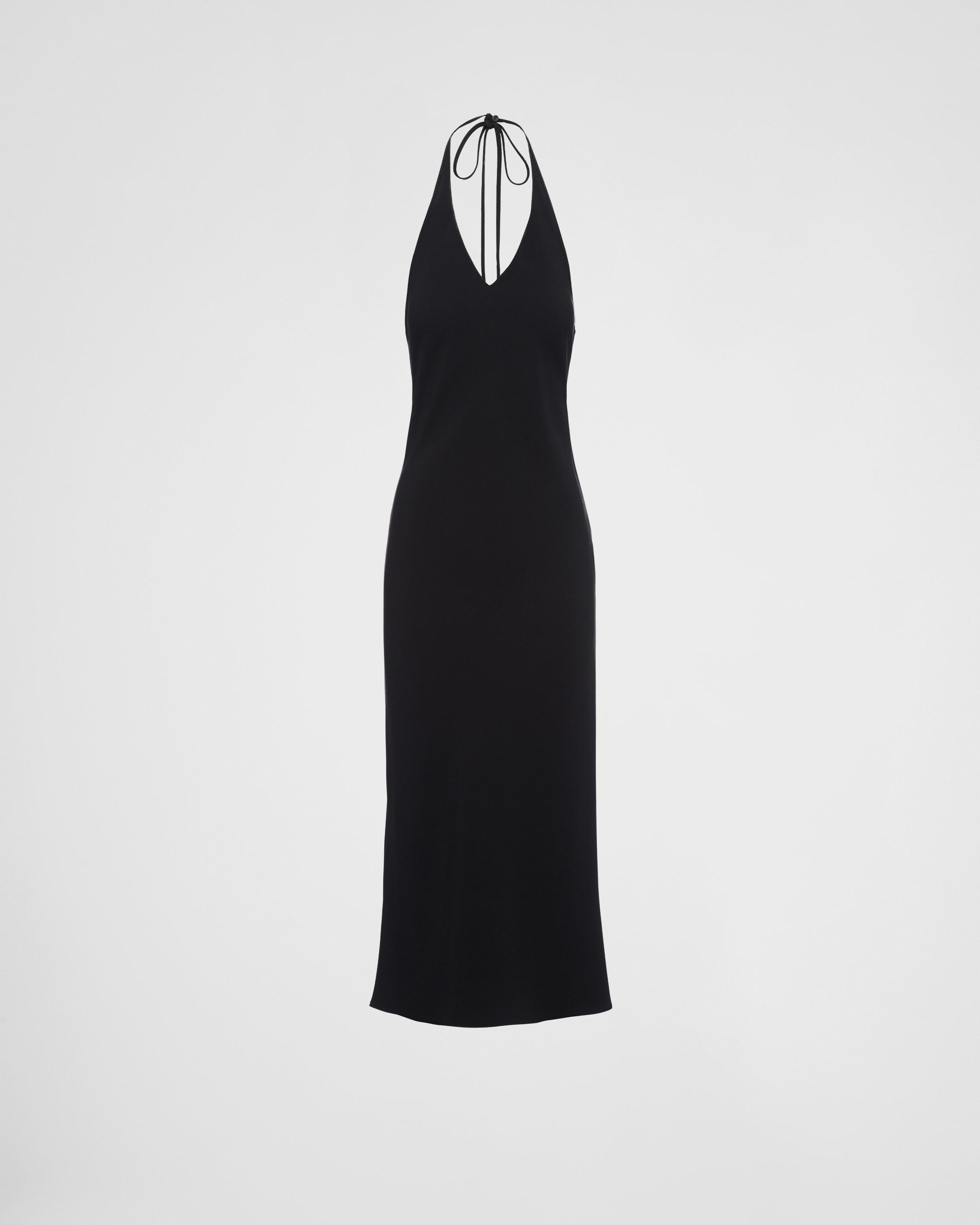 ワンピース PRADA Black Twill Dress Prada Flower Twill A-Line Dress - Nero | Editorialist