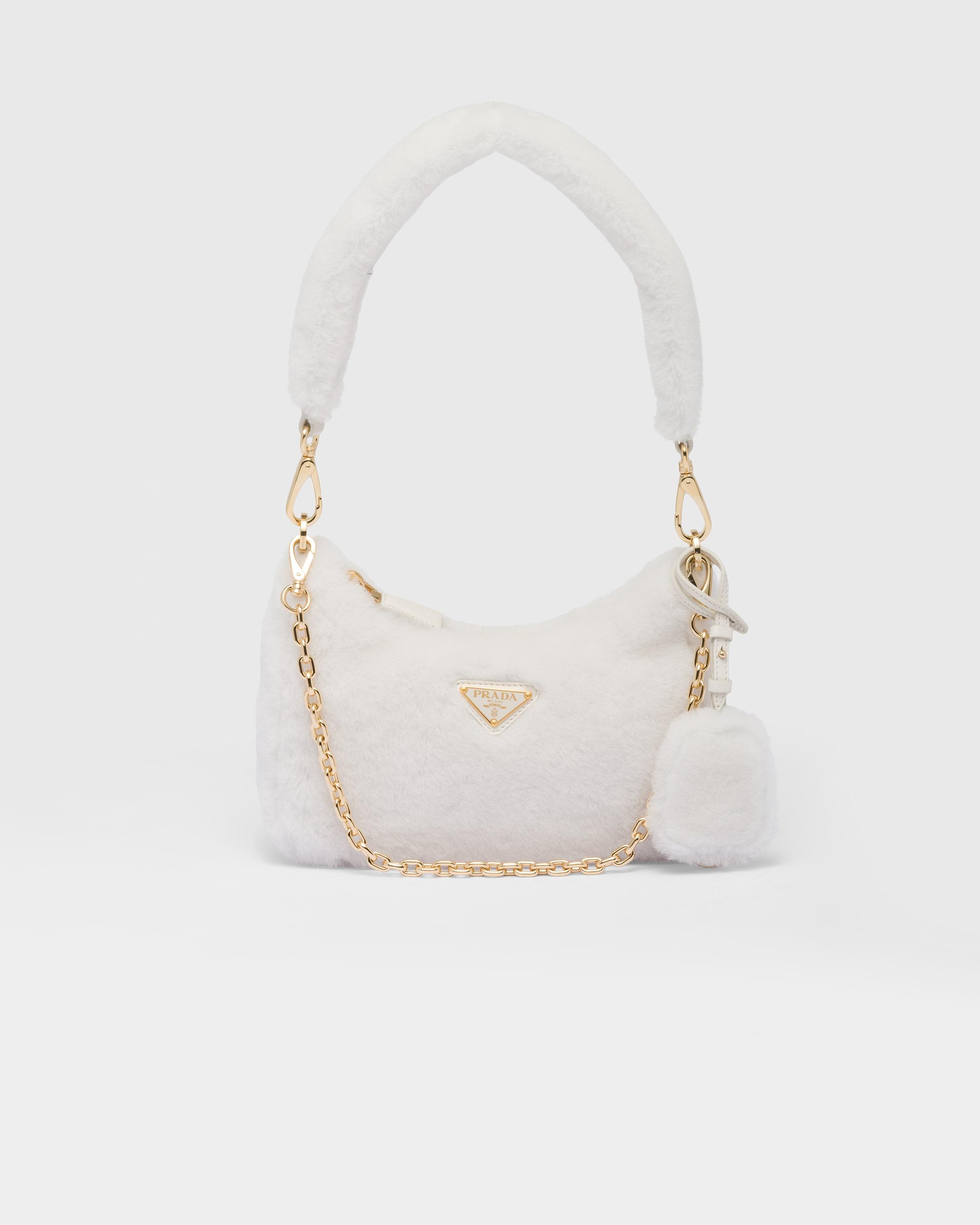 shearling mini bag prada