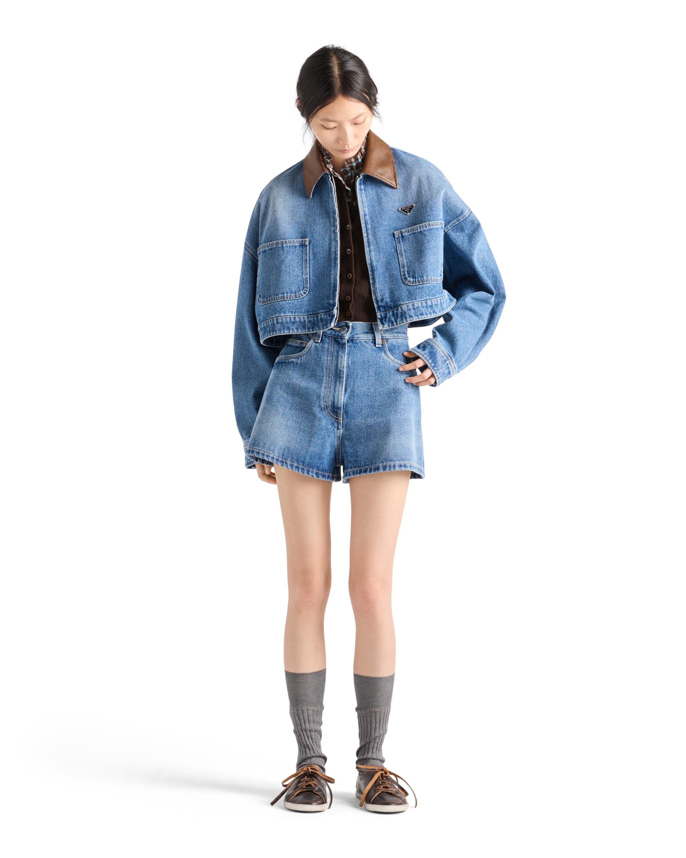 Women's Prada Jean and denim shorts | Lyst