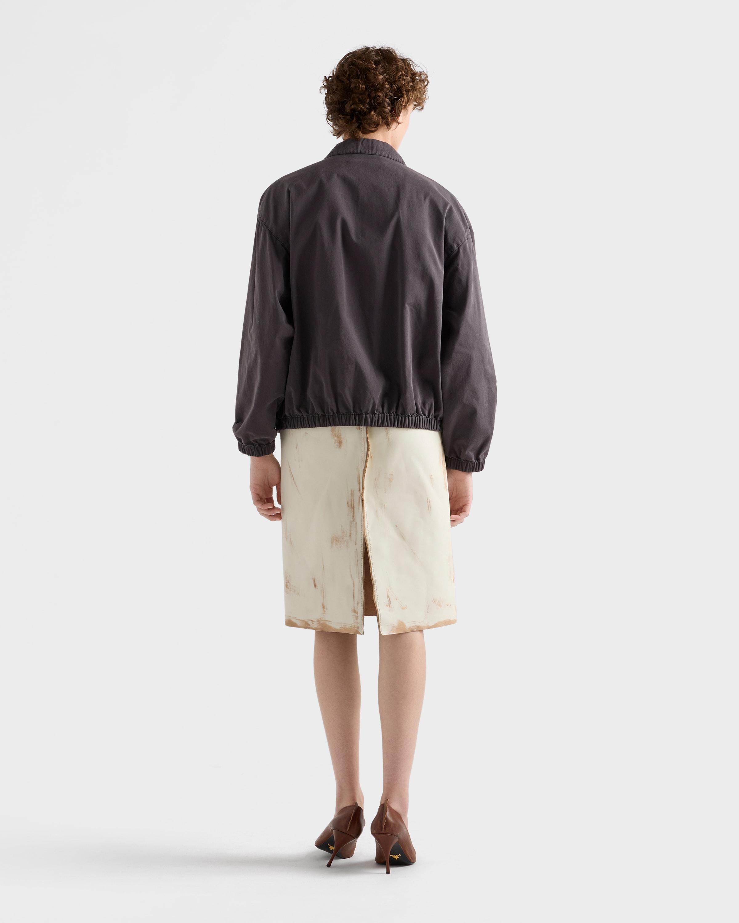 Prada Old Gabardine Blouson Jacket in Blue | Lyst