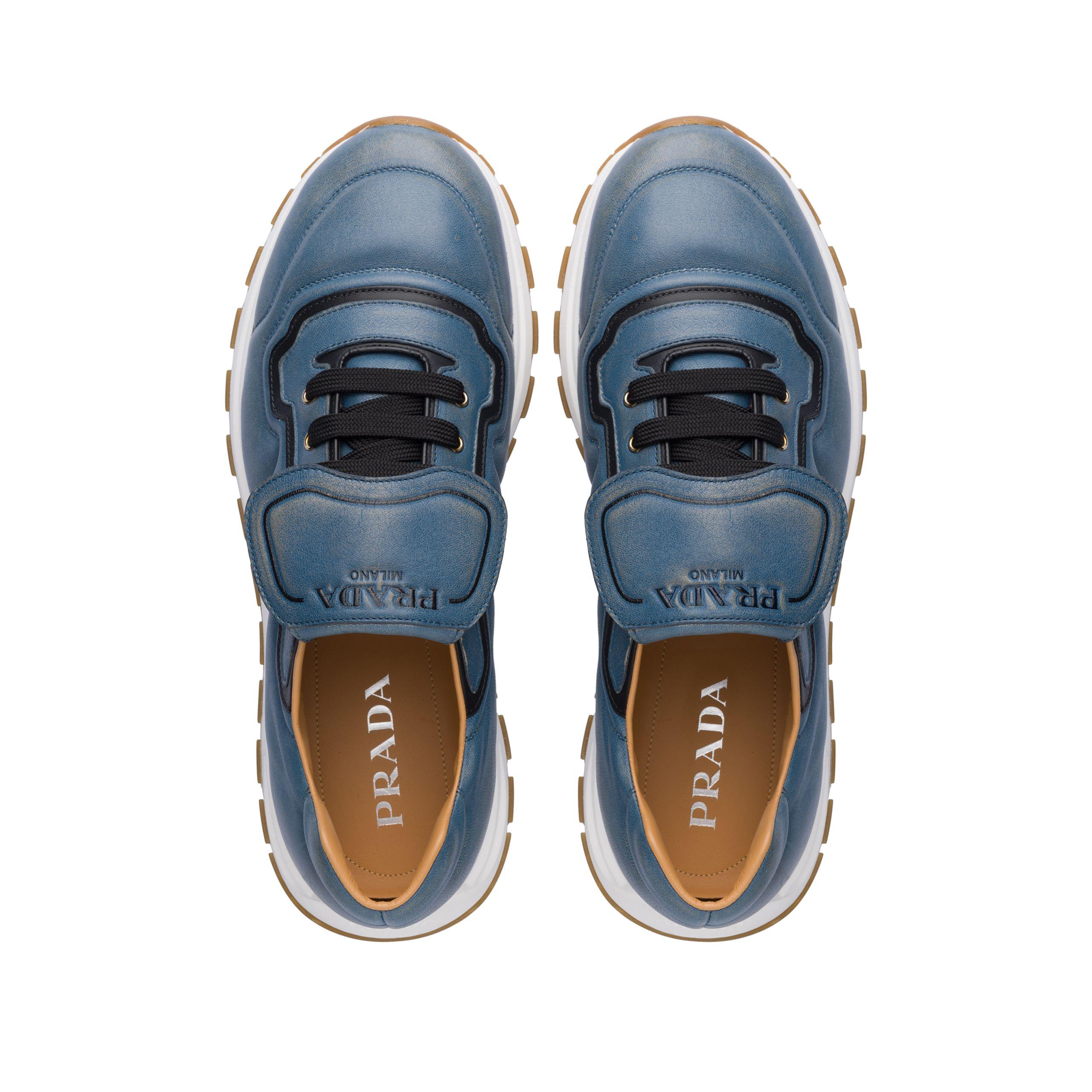 prada prax 01 leather sneakers