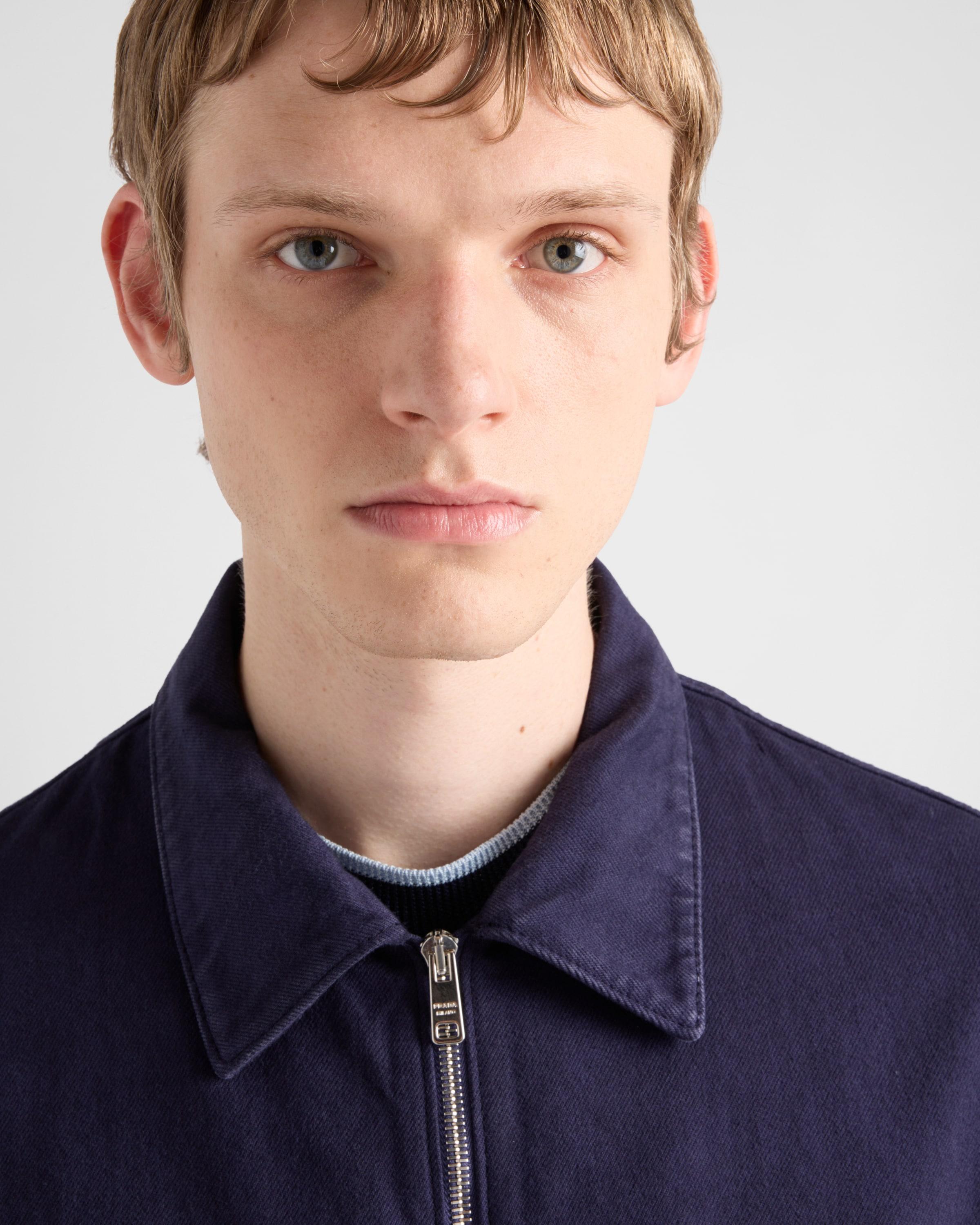 【PRADA】Old denim zipper jacket ジャケット デニム  Prada Old Denim Zipper Jacket | Saks Fifth Avenue