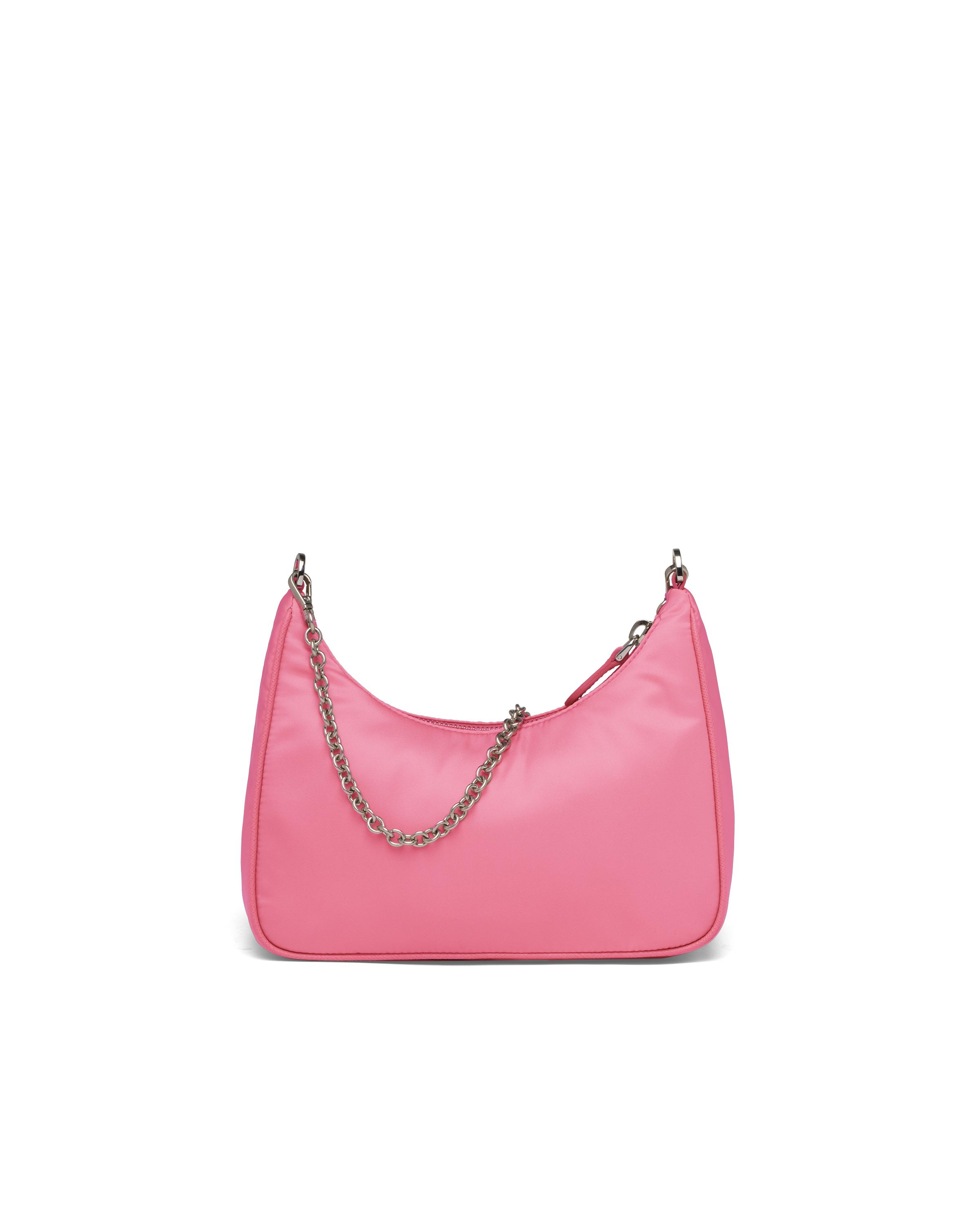 PRADA Pink Re-edition 2005 Tessuto Nylon Mini Crossbody Bag