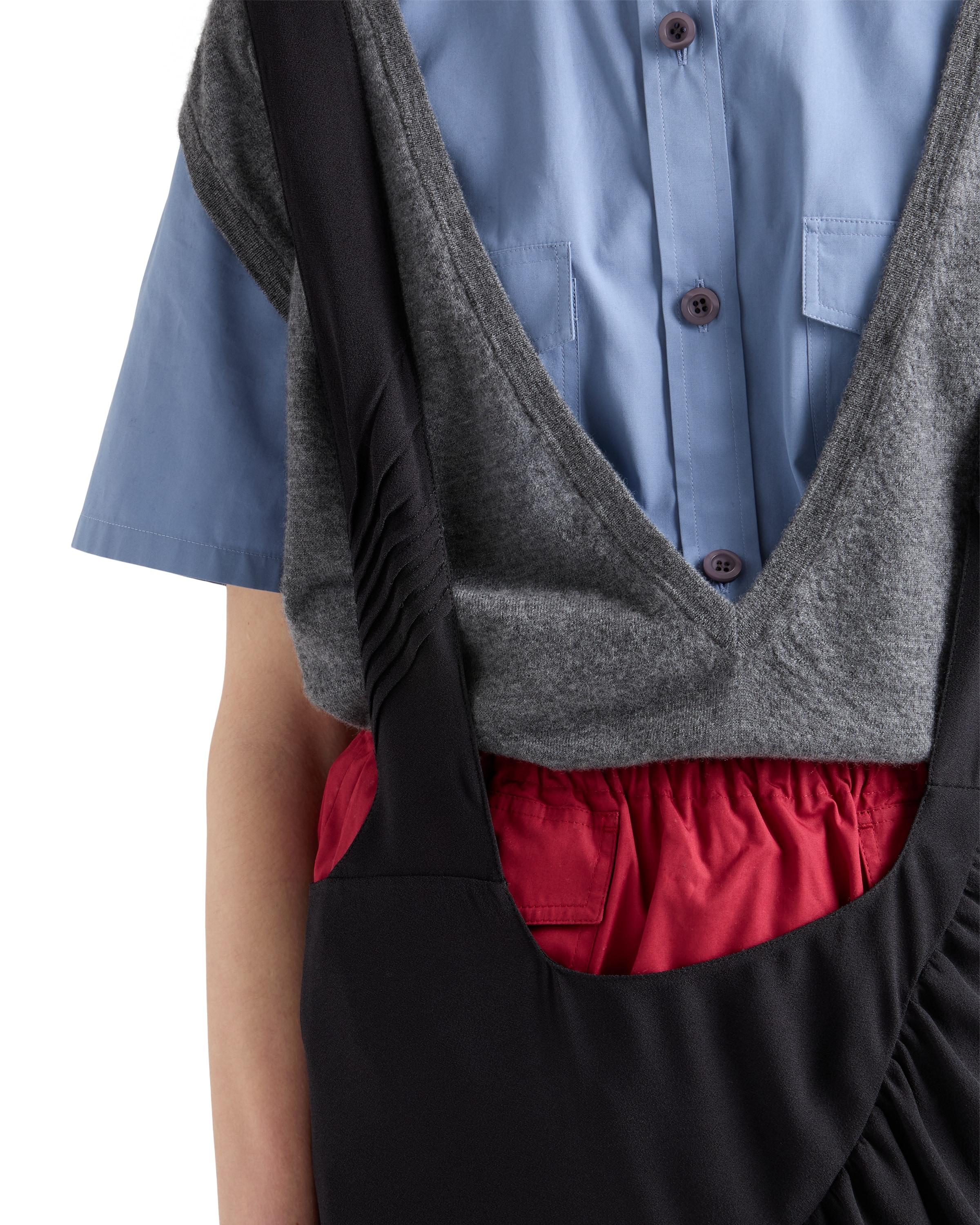 Prada Cashmere V-Neck Vest, Slate in Gray | Lyst