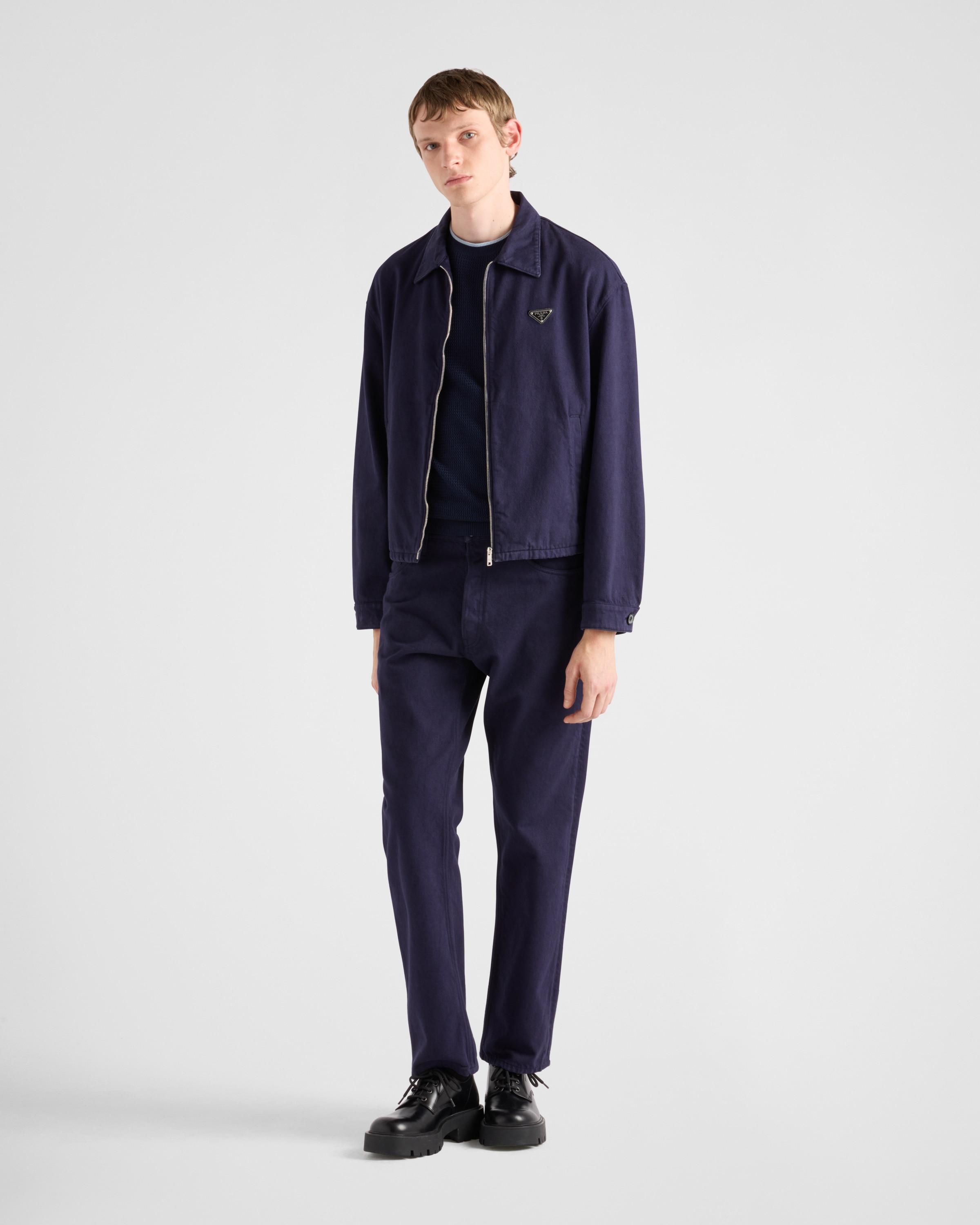 【PRADA】Old denim zipper jacket ジャケット デニム  Prada Old Denim Zipper Jacket | Saks Fifth Avenue