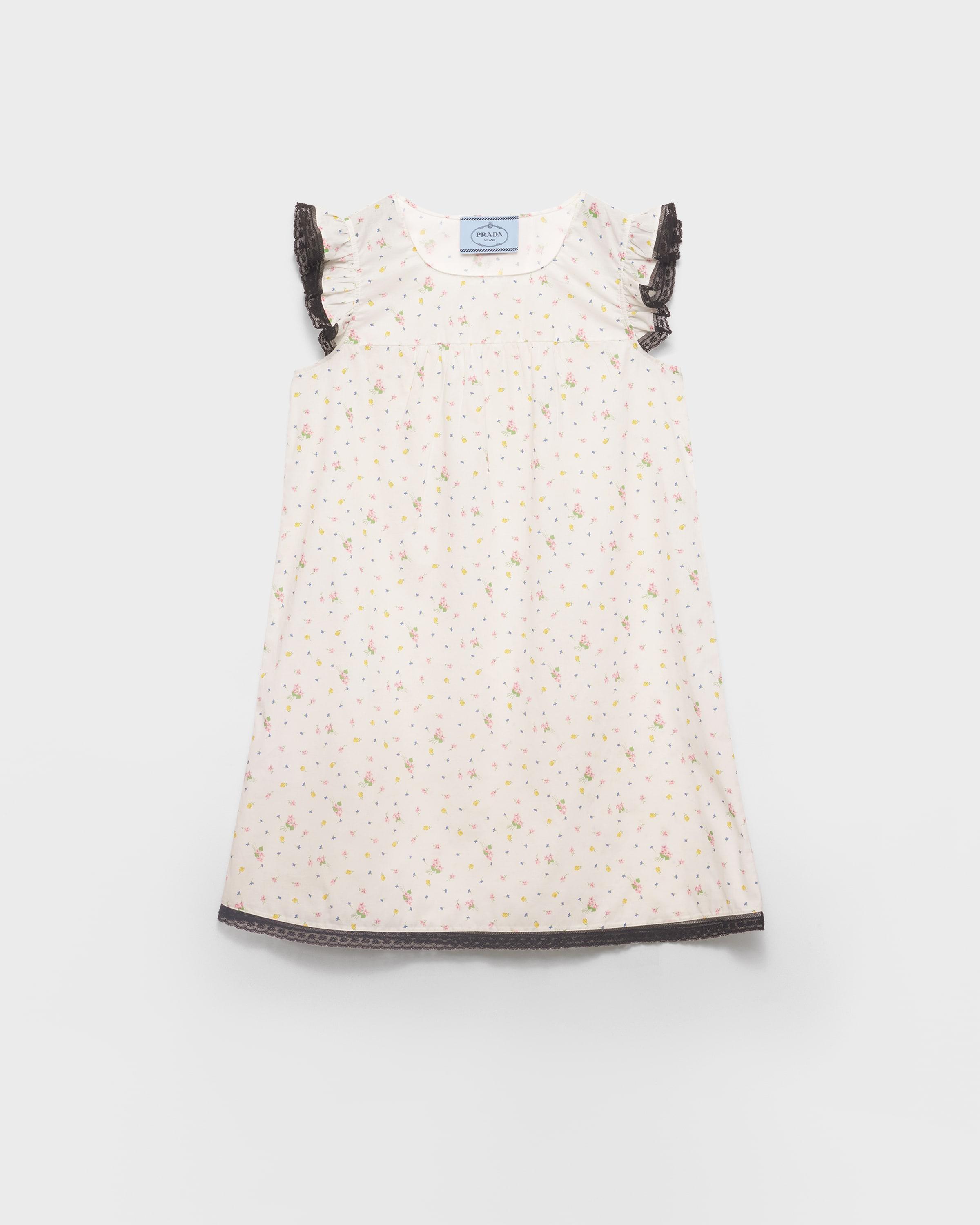 ワンピース PRADA SS25 White cotton mini dress (33582RSOOO13X6 F0009) Prada White Cotton Mini Dress | italist