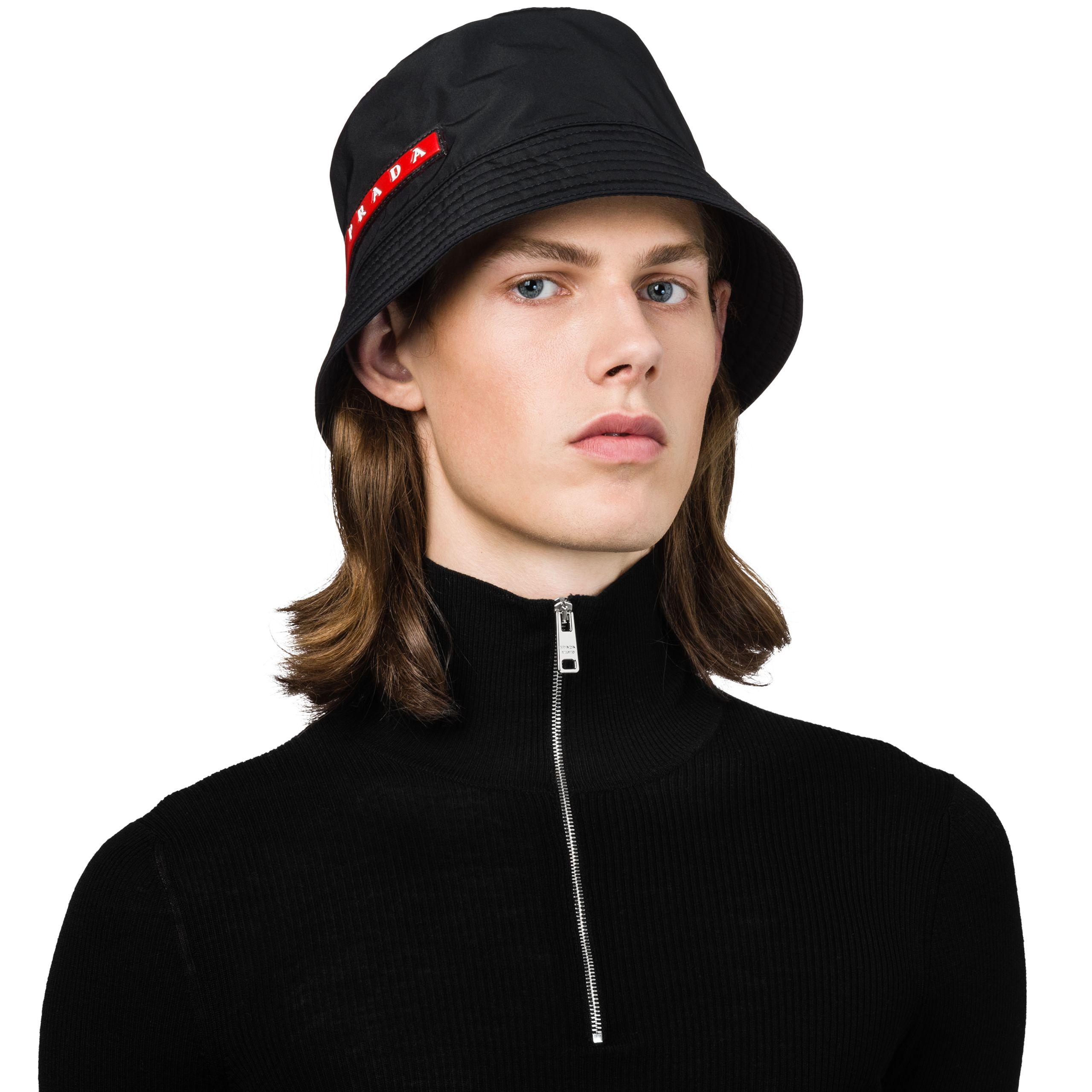 prada technical fabric cap