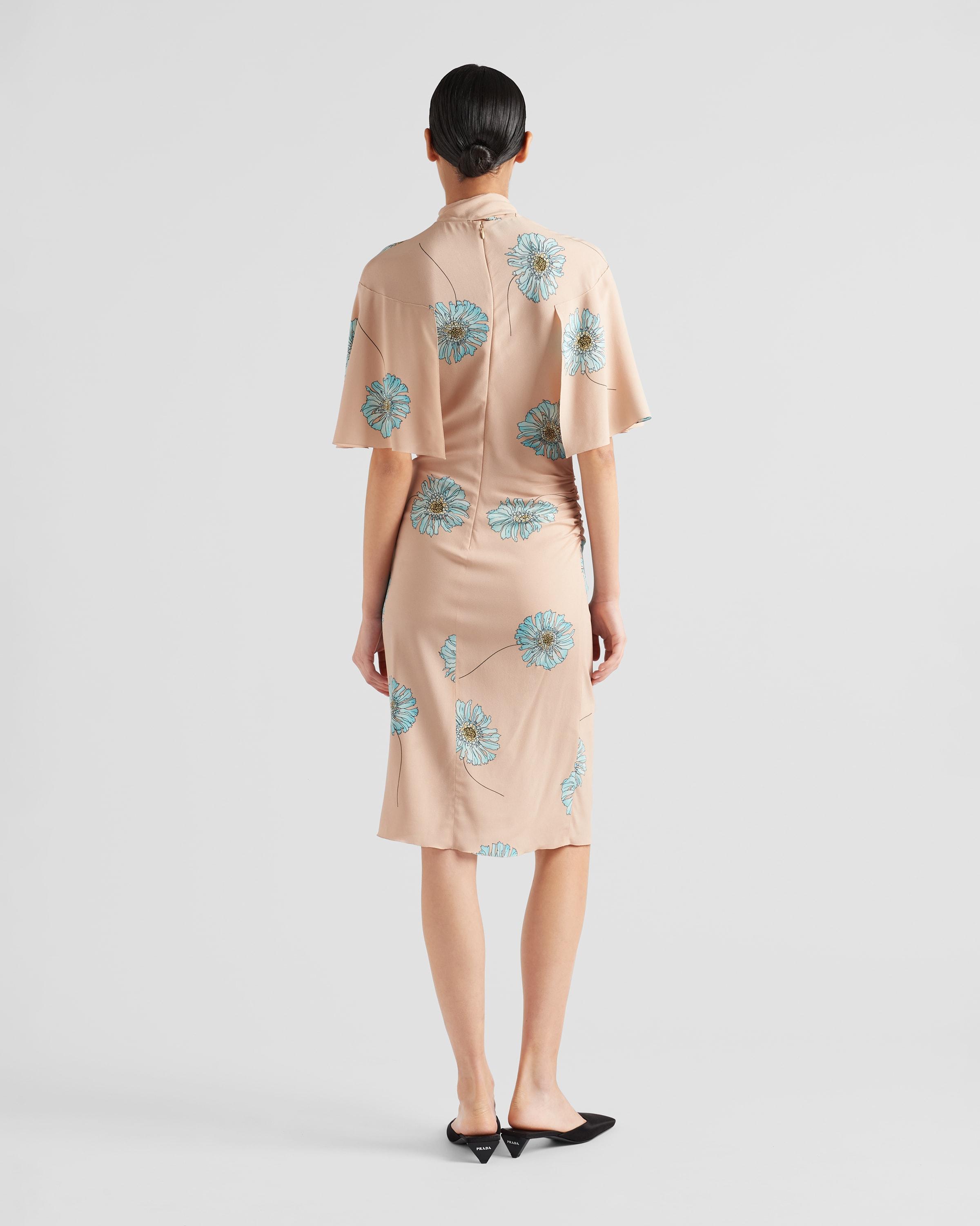 【プラダ・PRADA】Printed sable dress with scarf collar Prada Printed Sable Dress with Scarf Collar | Saks Fifth Avenue