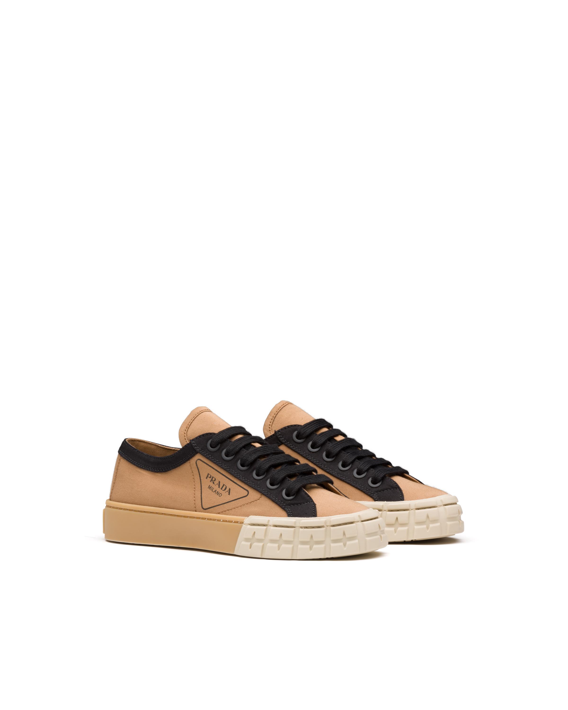 prada gabardine sneakers black